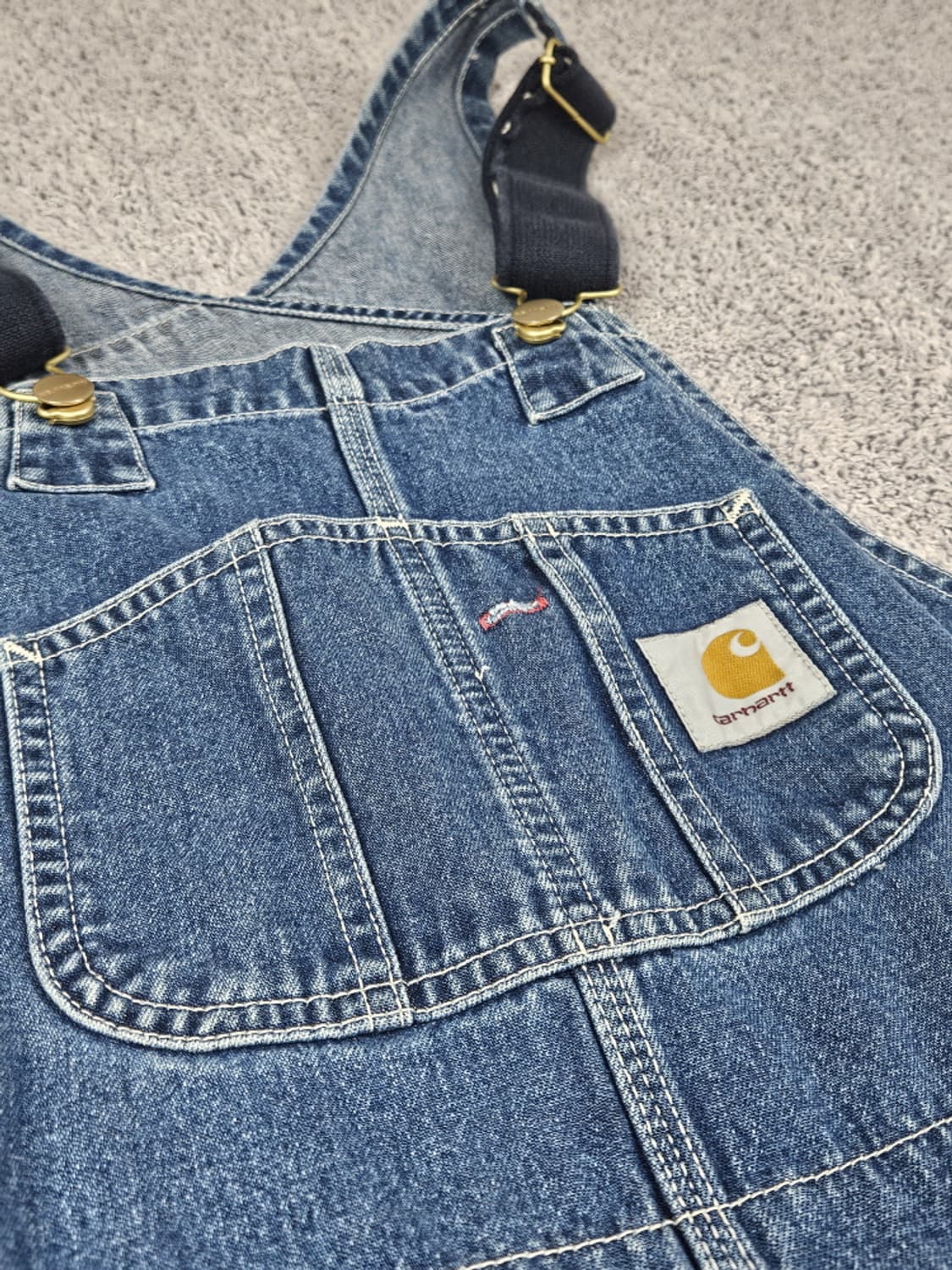 칼하트 WIP 데님 워크 오버롤 슈트 ( 30X32 ) / 10313 상품이미지6