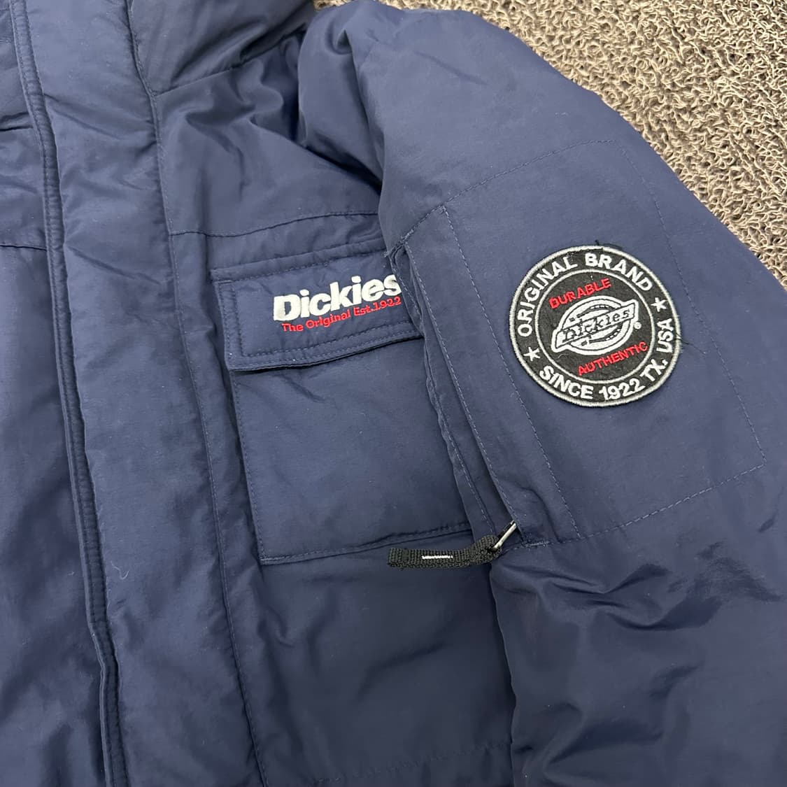 Dickies 디키즈 후드 패딩 점퍼 네이비 M 상품이미지3