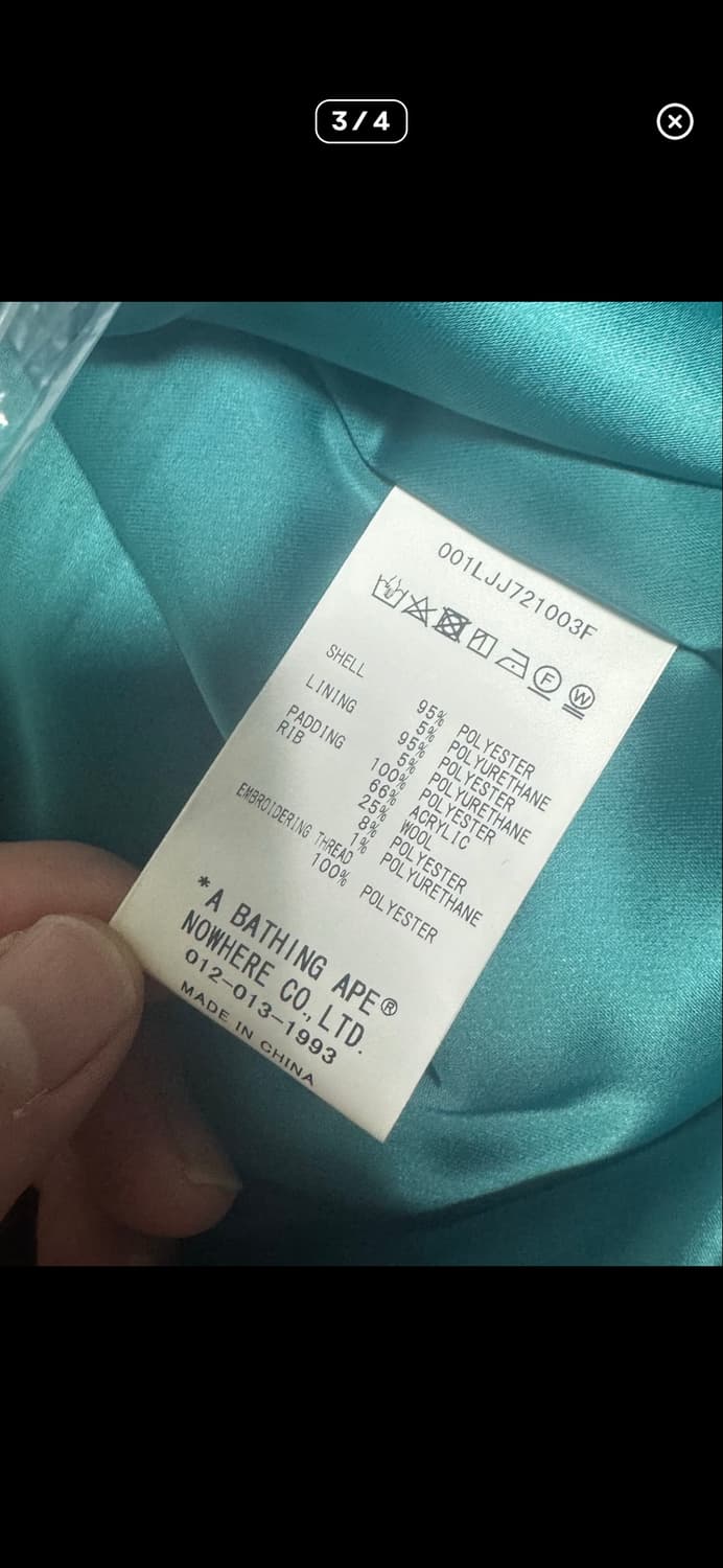 베이프 수베니어 자켓 스카쟌 L 상품이미지3