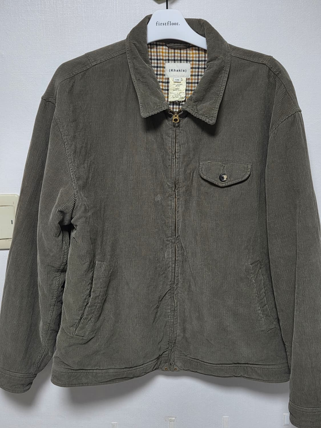 [L] 카키스 코듀로이 스윙자켓 세이지 상품이미지2