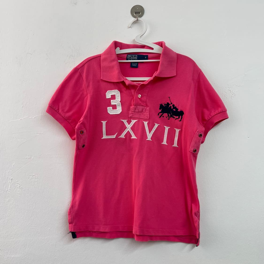 S 폴로 핑크 빅로고 PK 상품이미지1