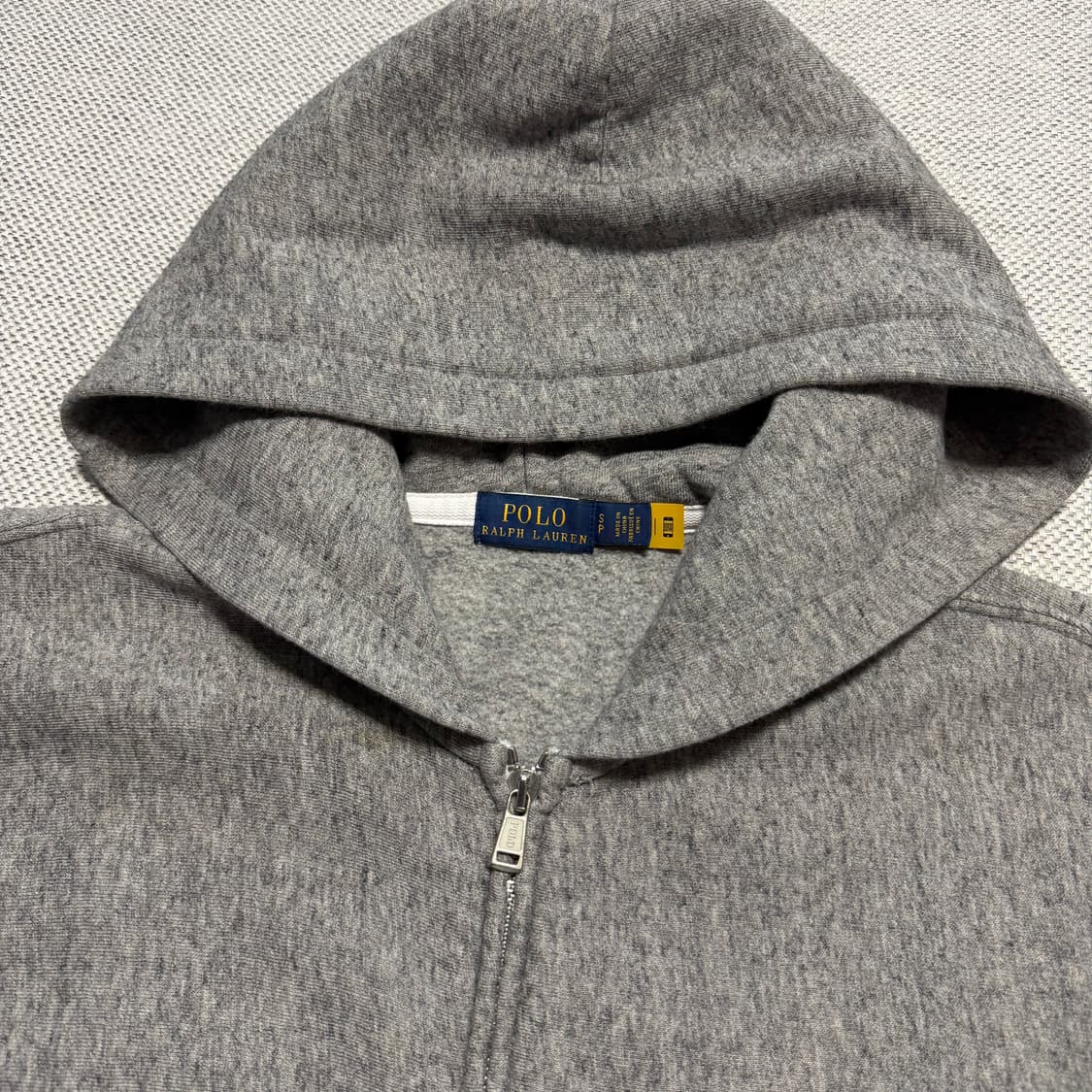 폴로 랄프로렌 그레이 기모 후드집업 상품이미지2
