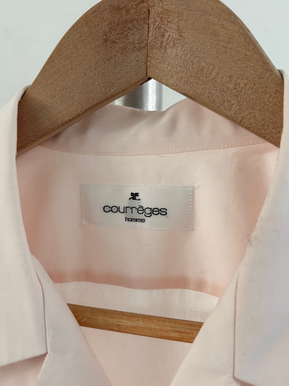 Courreges 꾸레쥬 로고 핑크 셔츠 상품이미지3