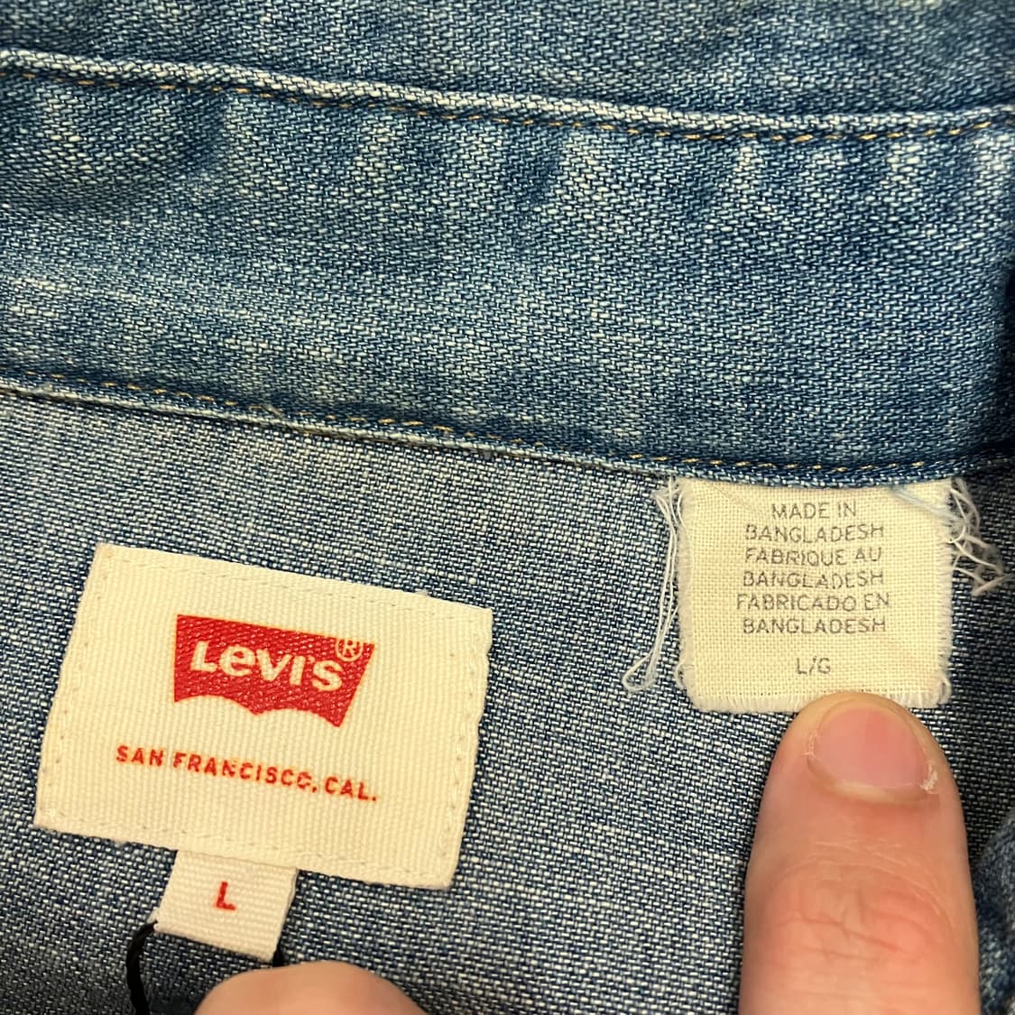 N108 리바이스 웨스턴 데님 셔츠 상품이미지2