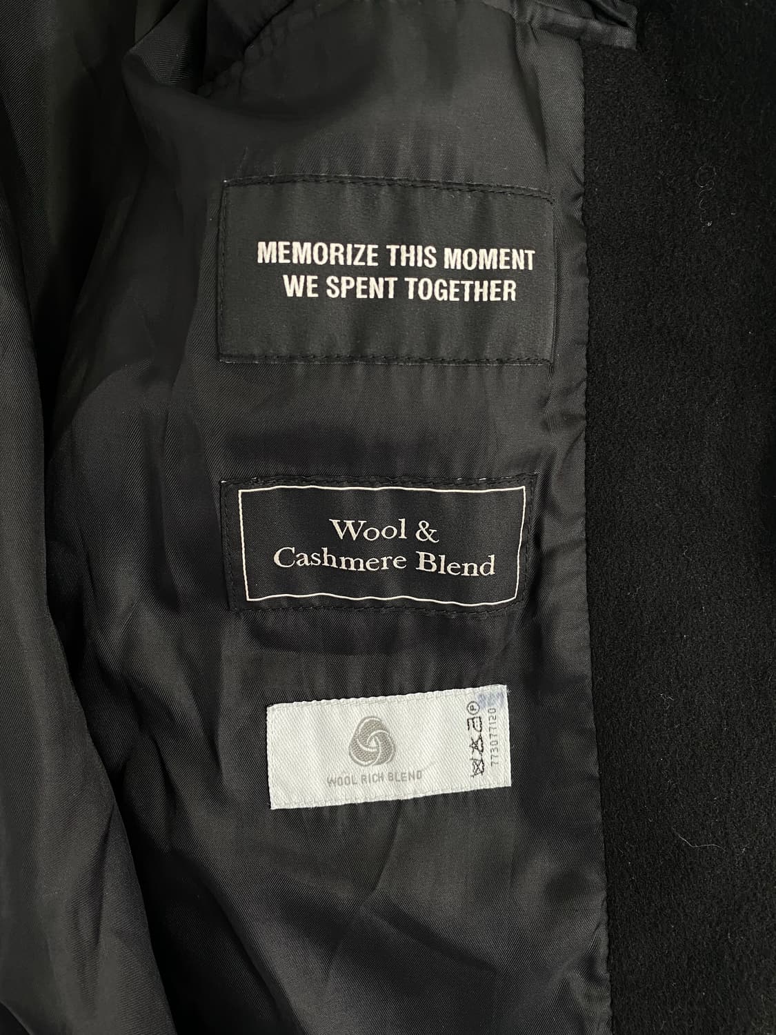 인사일런스 울 캐시미어 싱글코트 L 상품이미지5