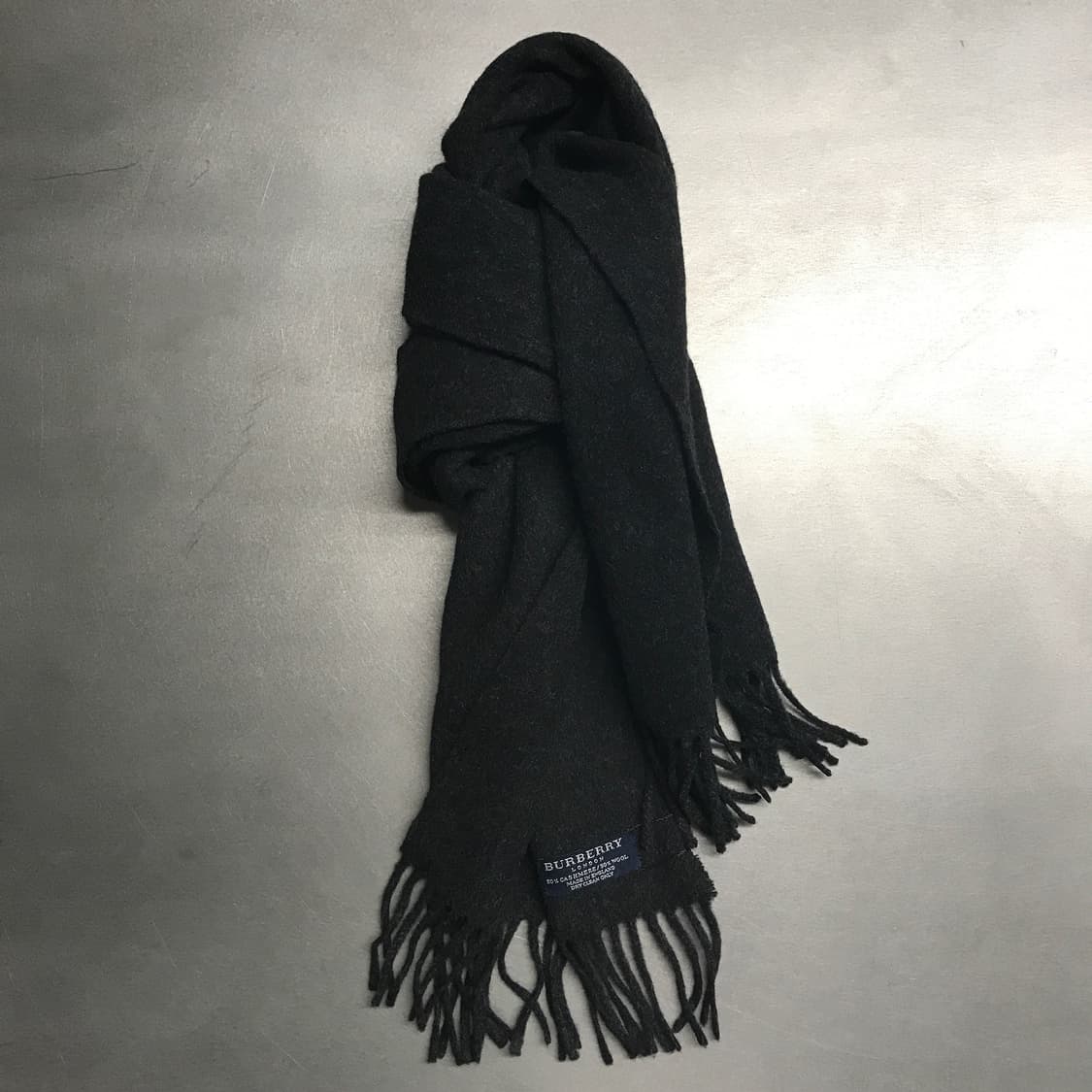 버버리 정품 캐시미어/울 머플러 그레이 상품이미지1