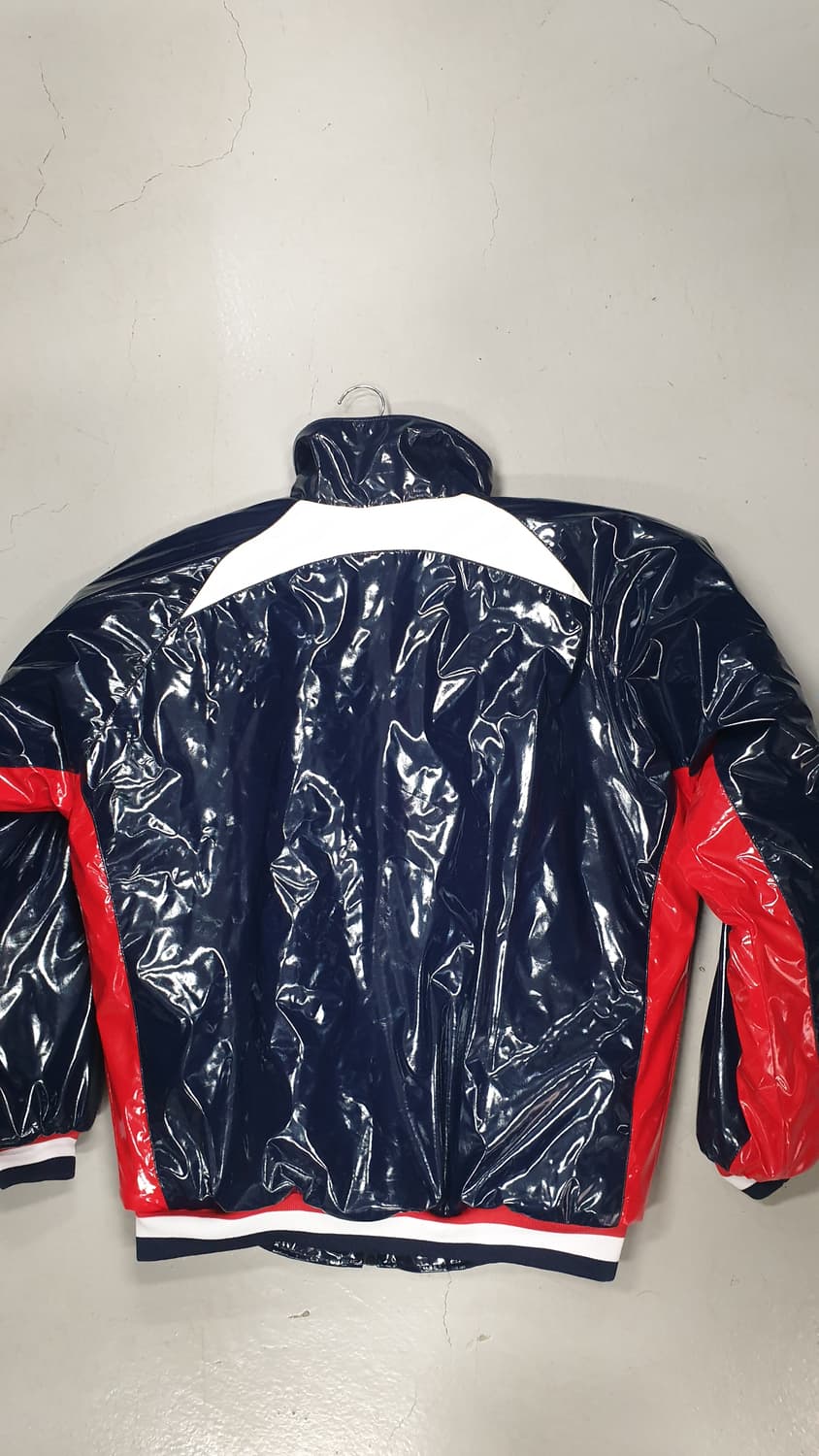 ZETT 유광 야구 점퍼 네이비/레드 110(3XL) 상품이미지2