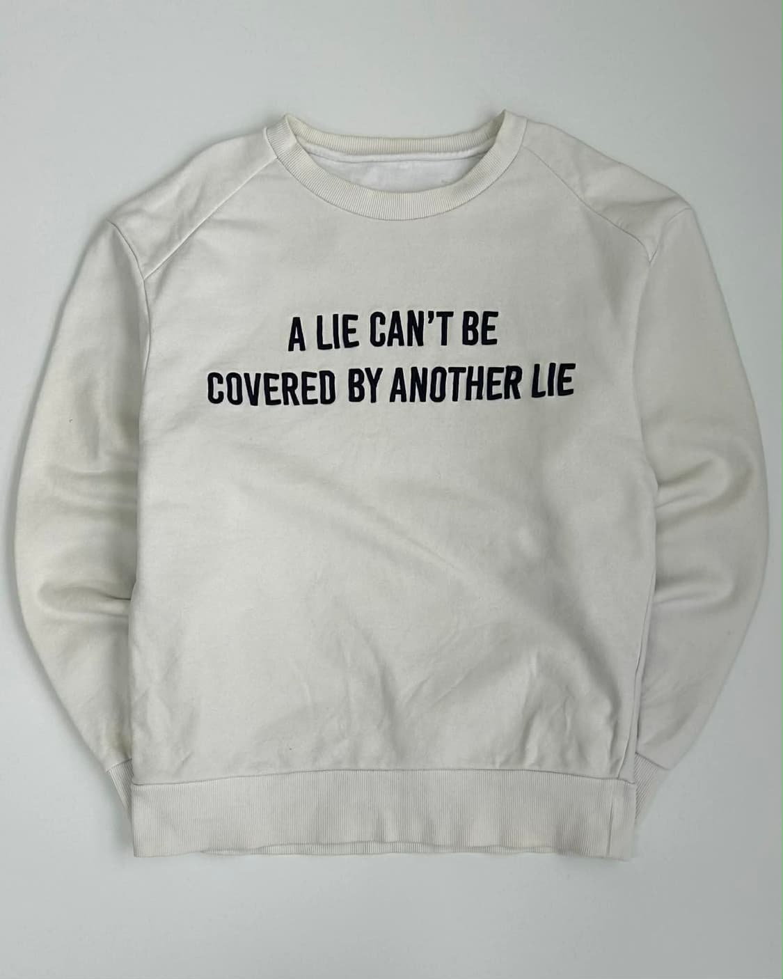 [46] 준지 슬로건 프린트 스웻 셔츠 맨투맨 상품이미지1