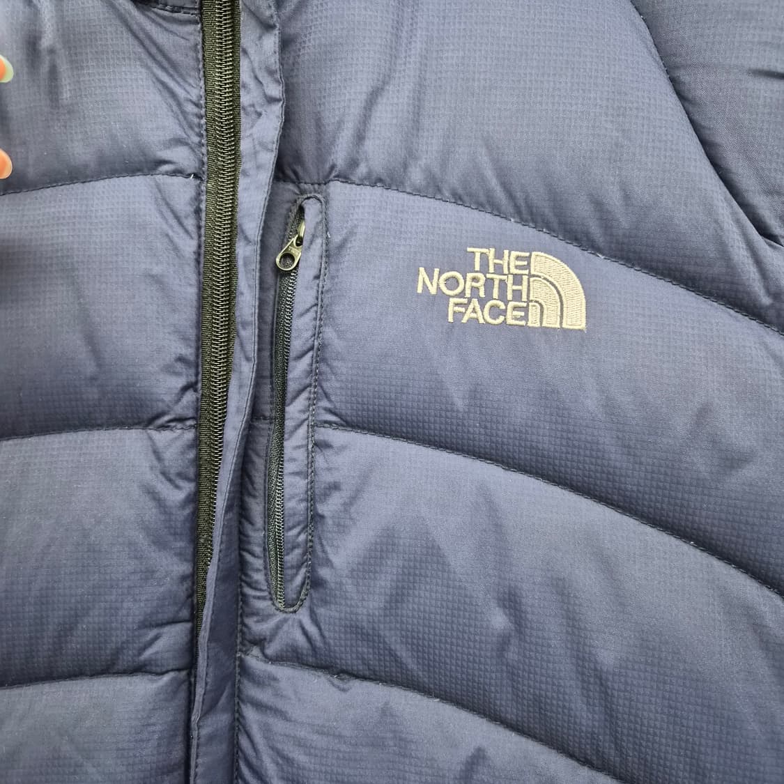 노스페이스 네이비 후드 패딩 자켓 남성 M 상품이미지2