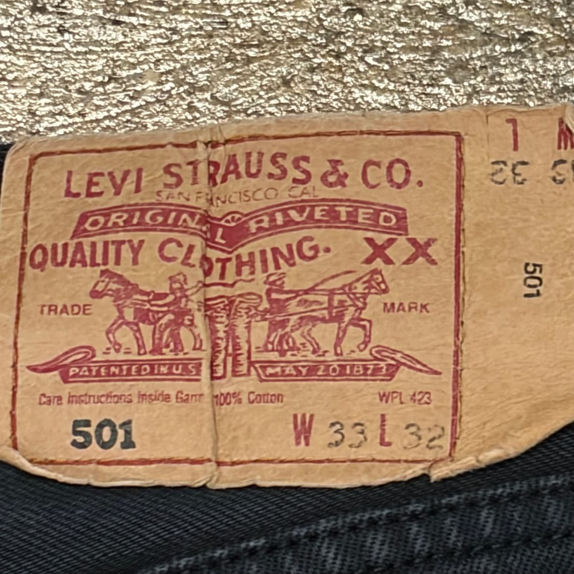 00s 미국 빈티지 리바이스 501 블랙진 청바지 상품이미지7