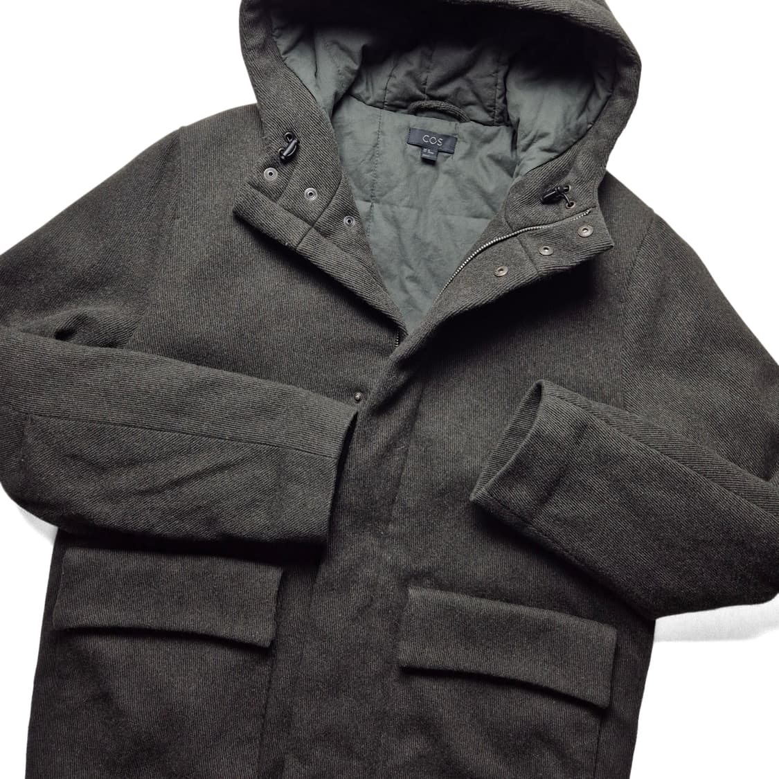 [M] 코스 울 후드코트자켓 상품이미지1