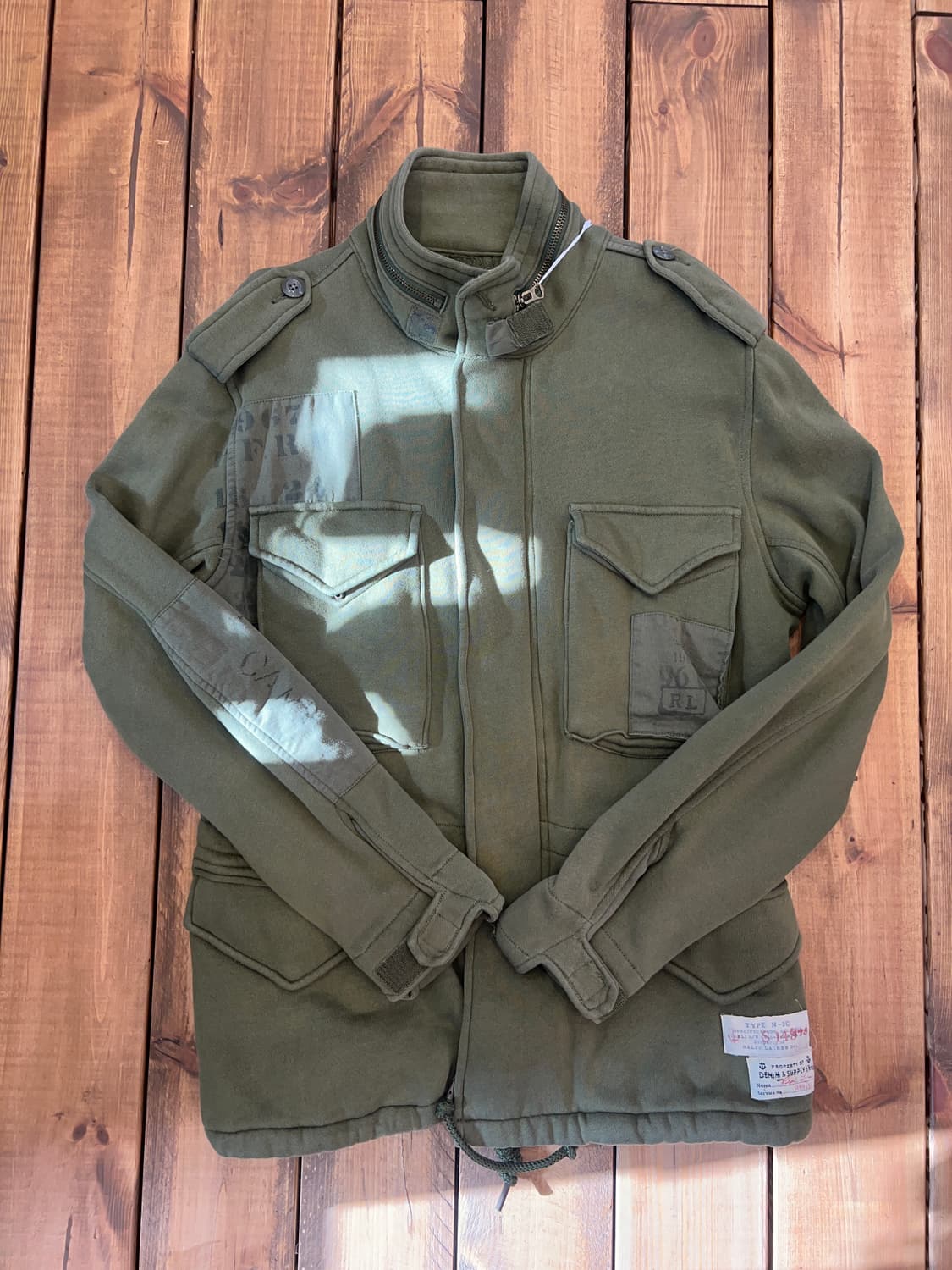 폴로 카키 패치 포켓 집업 상품이미지7