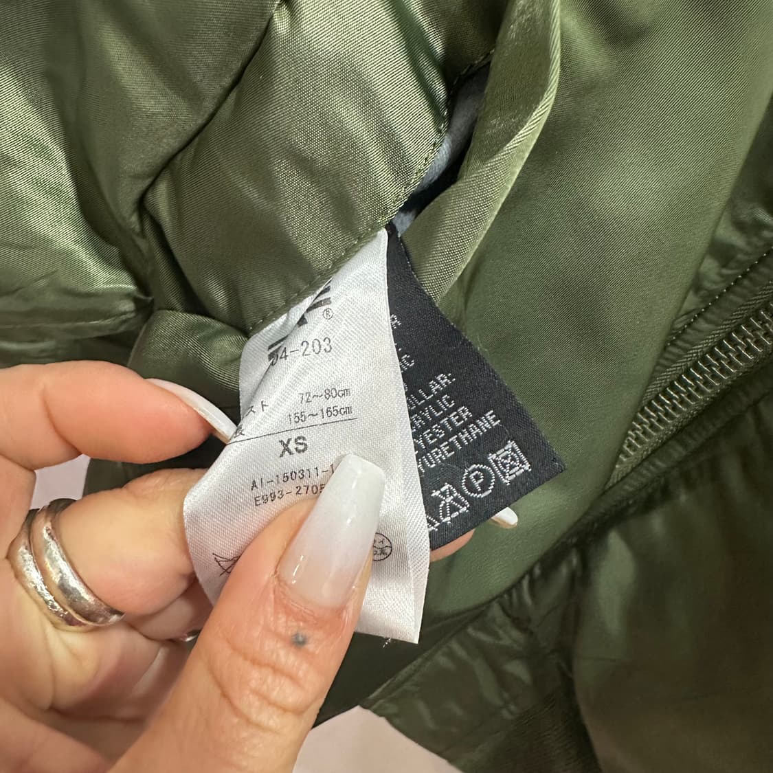 알파인더스트리 MA-1 플라이트 자켓XS 상품이미지5