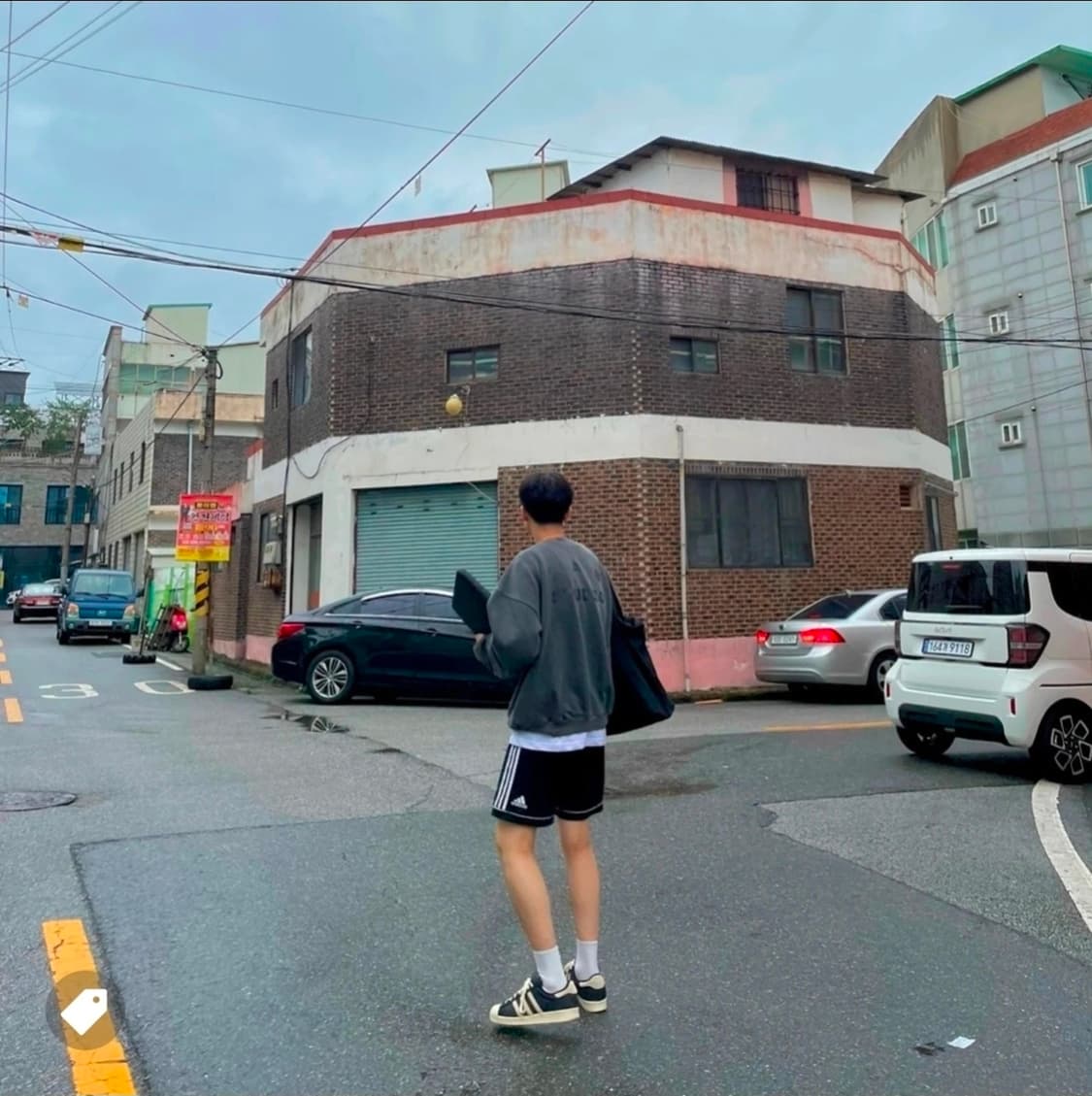 아이앱 스튜디오 피그먼트 스웨트셔츠 블랙 XL 상품이미지2