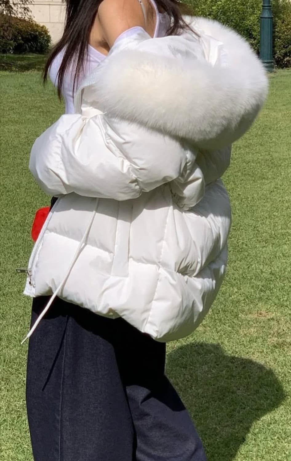 레브시티 로고 폭스 패딩  상품이미지7