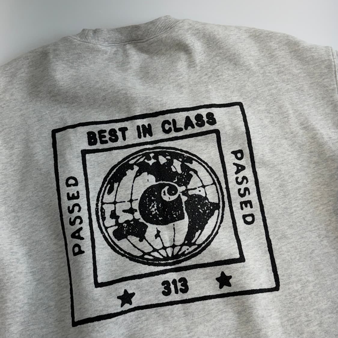 Carhartt 칼하트 백프린팅 멜란지 맨투맨 상품이미지8