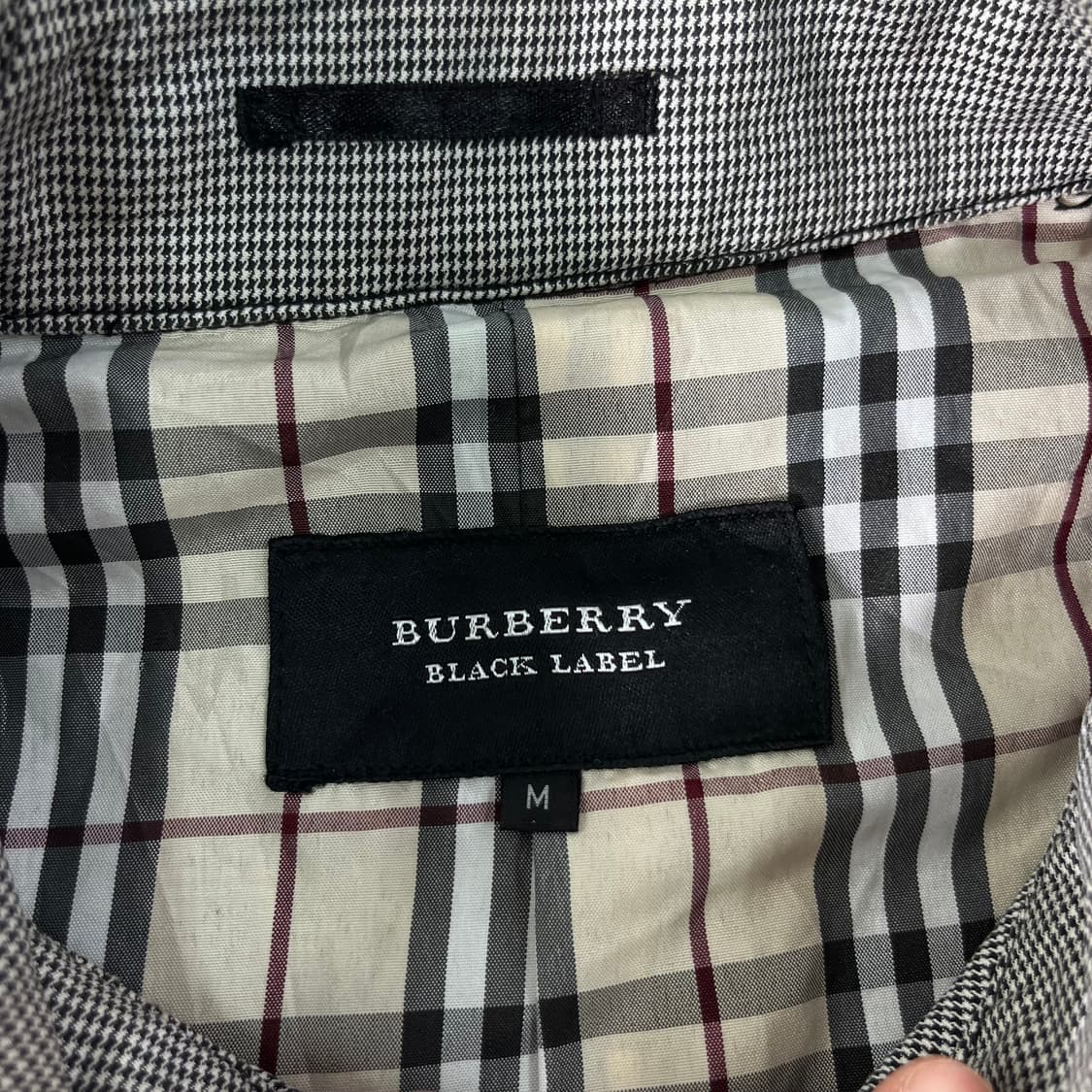 W 95 버버리 90s 블랙라벨 일본판 싱글코트 상품이미지4
