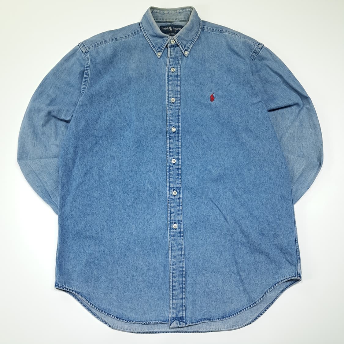 CL893 M 폴로 90s 레드포니 클래식 데님셔츠 남방 상품이미지1