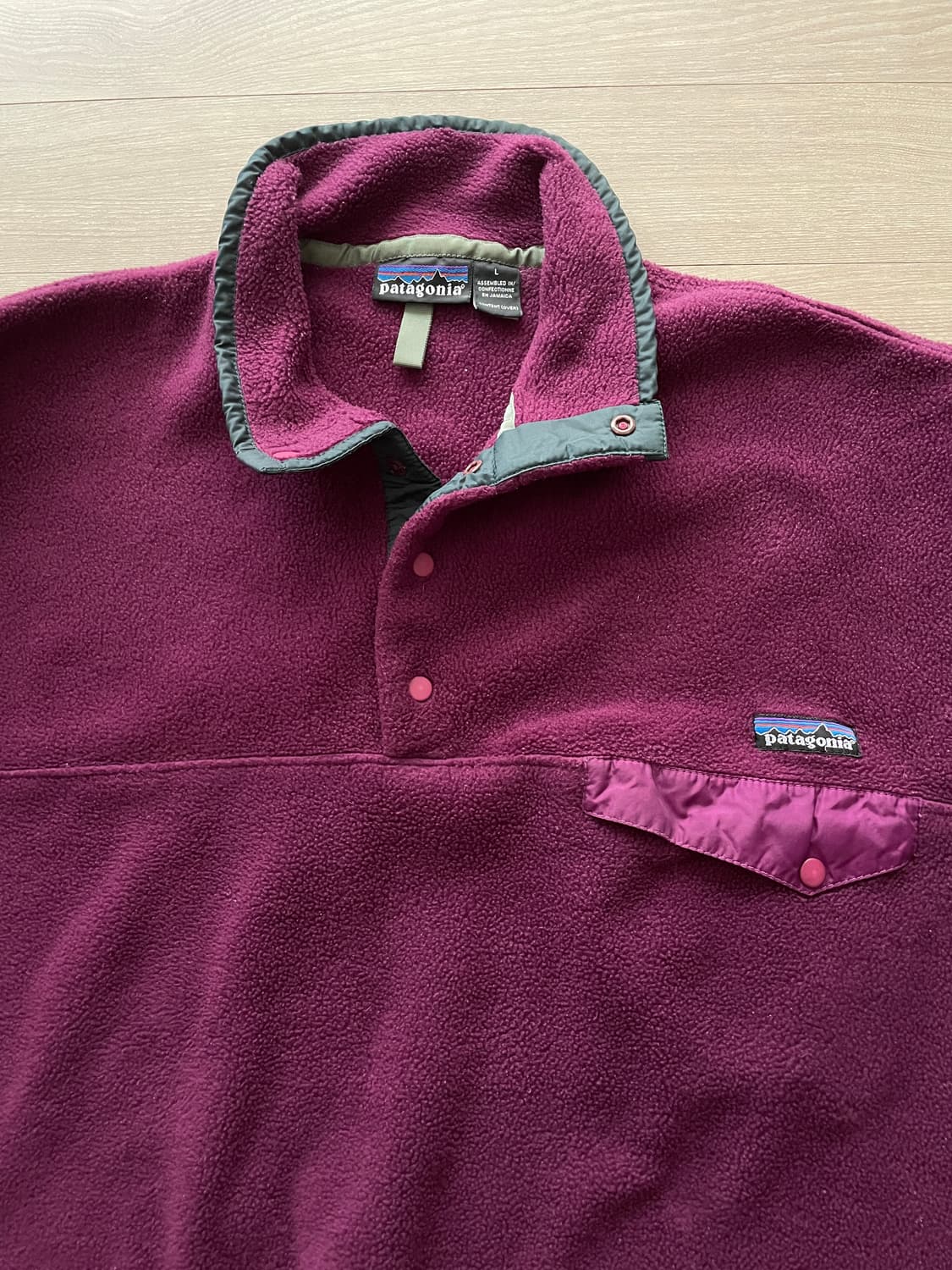 90s 파타고니아 신칠라 퍼플 그레이 플럼 상품이미지4
