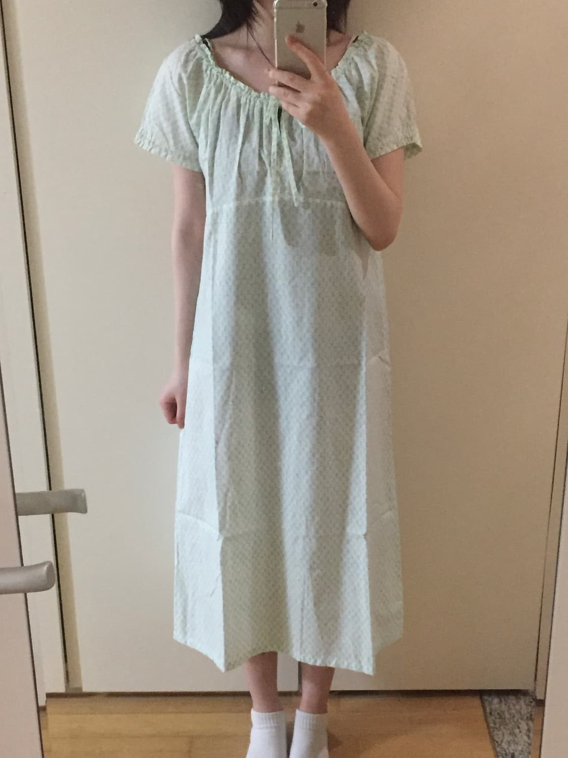 일본빈티지 민트패턴 홈웨어 원피스 츠모리치사토 상품이미지2