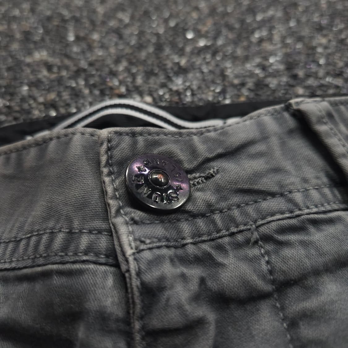 스톤아일랜드 가먼트 다이드 와펜 카고 하프 팬츠 (M) 상품이미지4