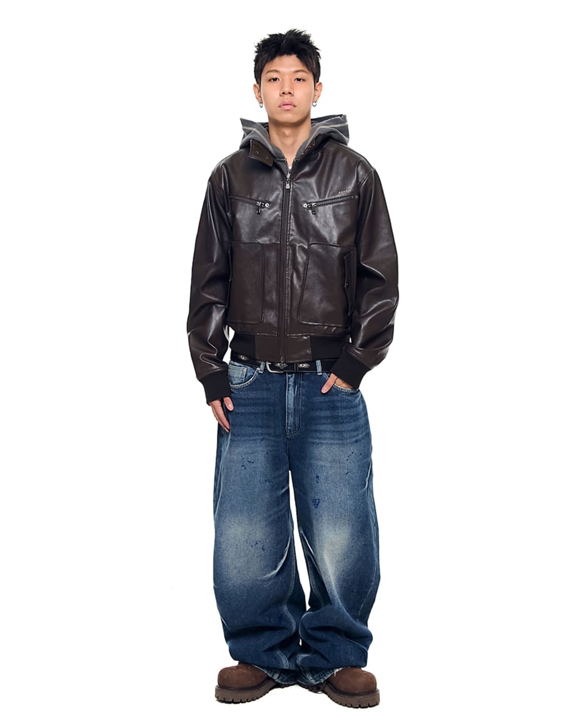 아캄 레더자켓 1size 상품이미지1