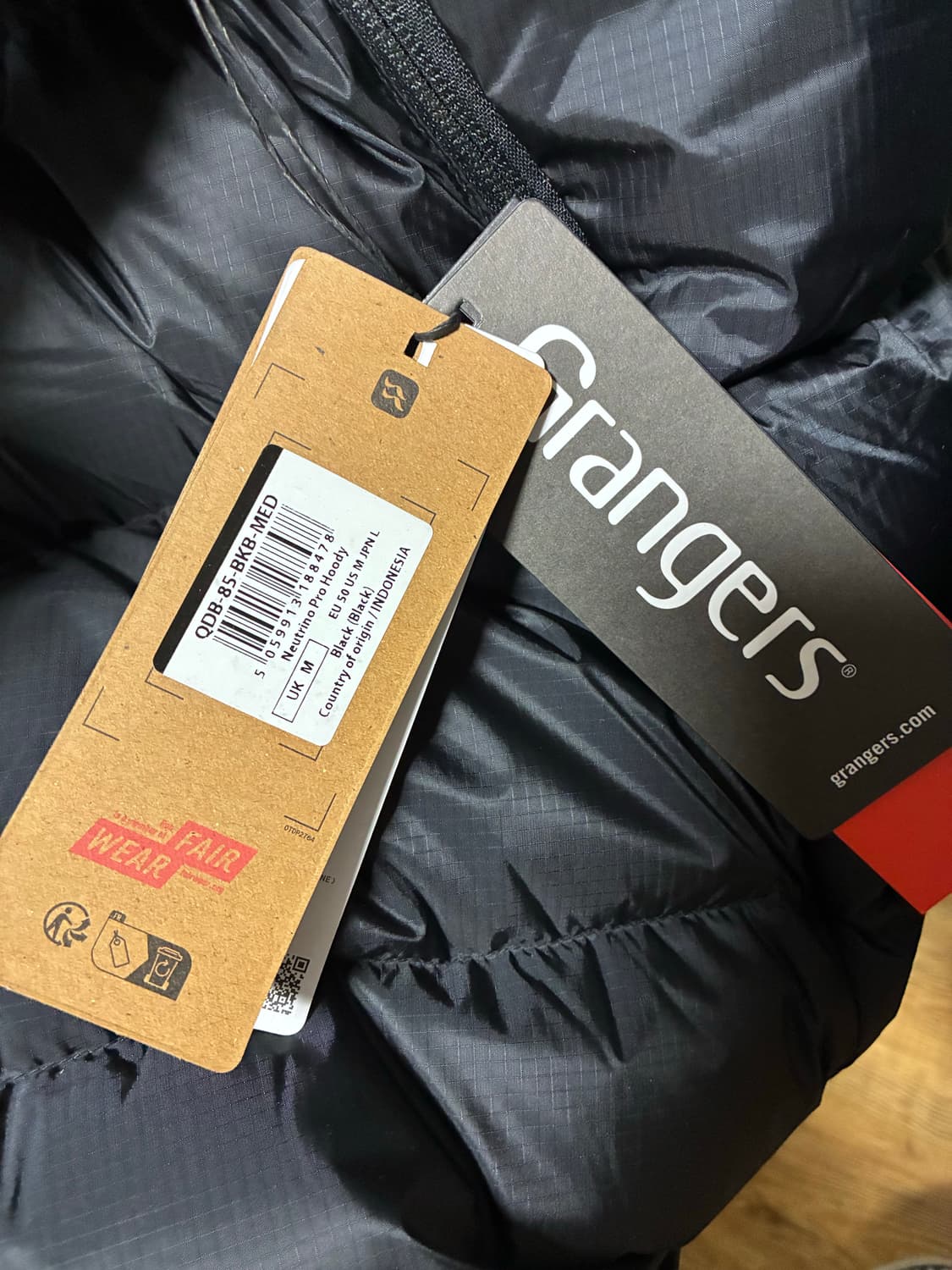 Rab 랩 뉴트리노 프로 후디 남성용 M 블랙/블랙 상품이미지3