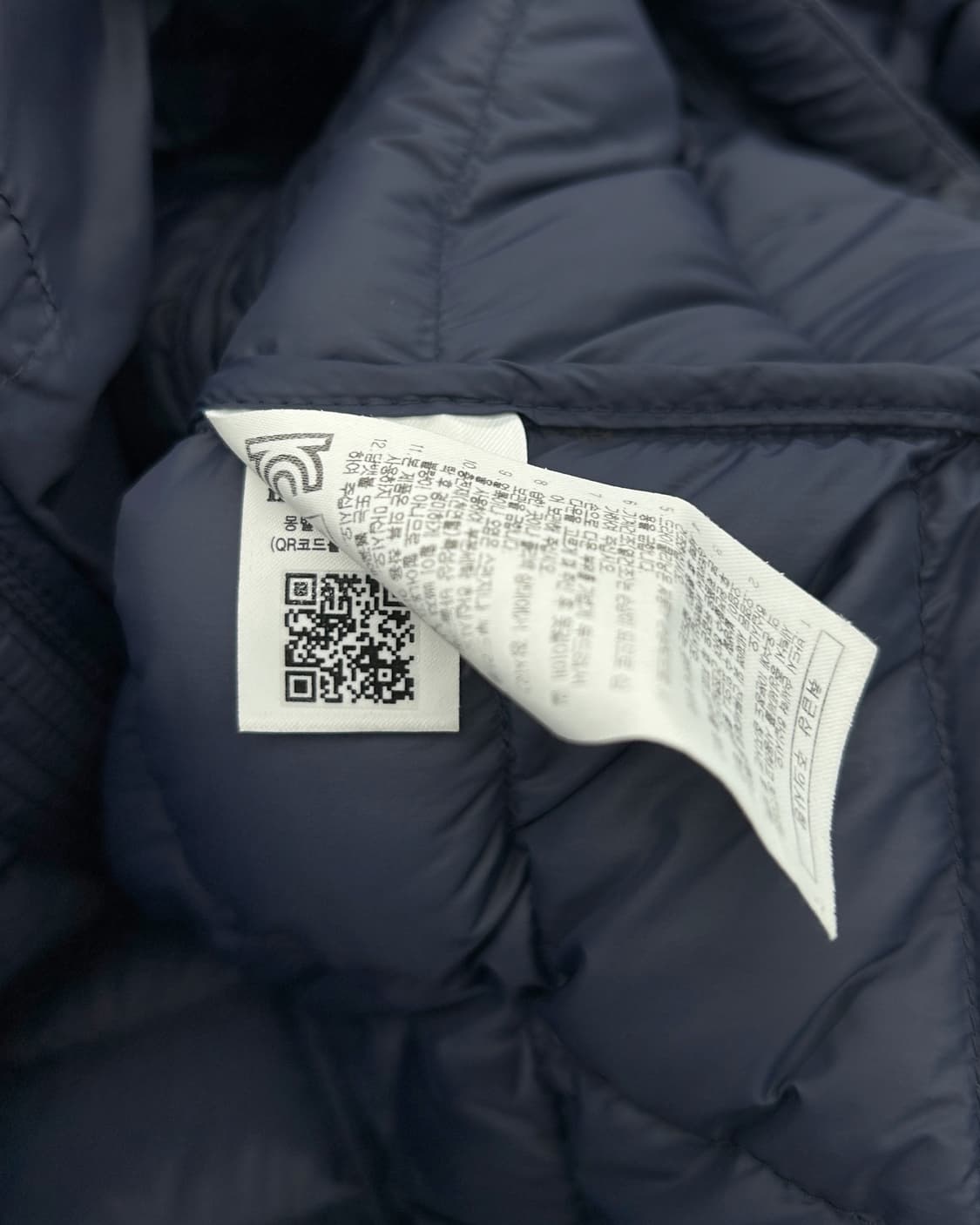 몽벨 Montbell 제나 덕다운 숏패딩 네이비 상품이미지9