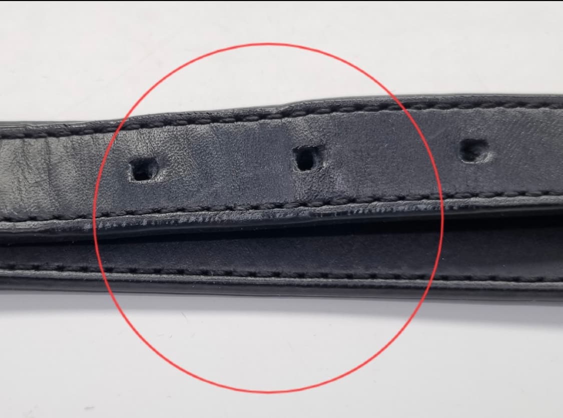 르메르 미니멀 웨스턴 벨트 카우 레더 블랙 85 상품이미지4