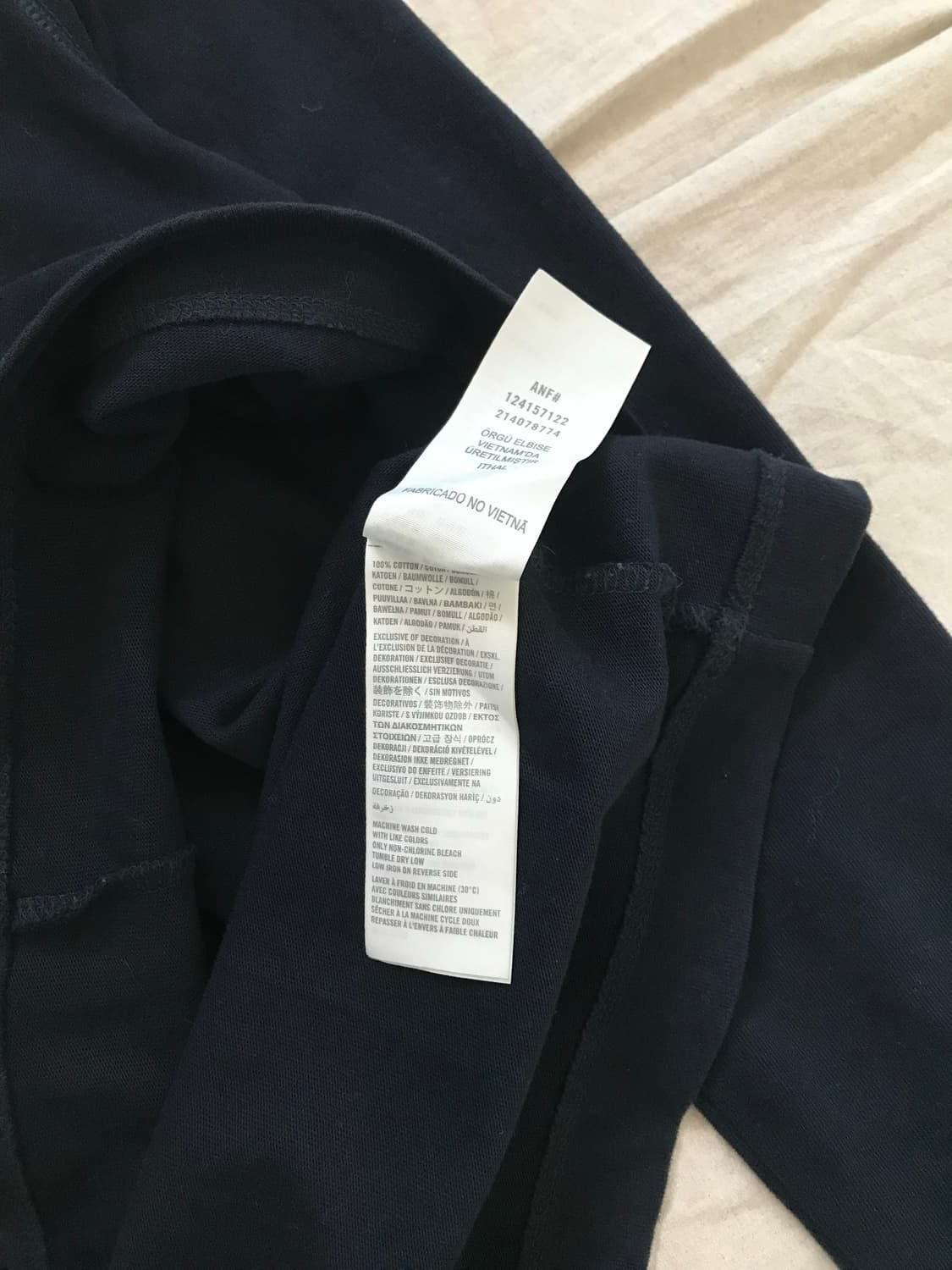 아베크롬비 산양로고 헨리넥 네이비 롱슬리브티 상품이미지9