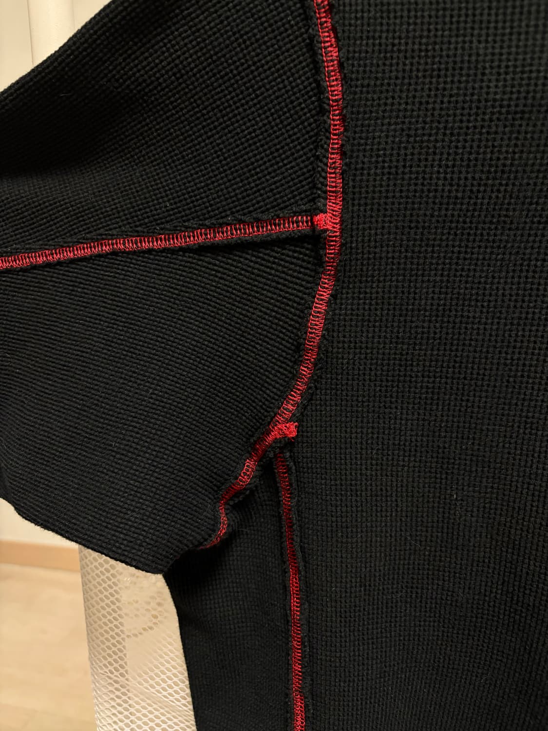 비비안웨스트우드 레드라벨) 와플 크루넥 컷 스티치 티셔츠 s 상품이미지3