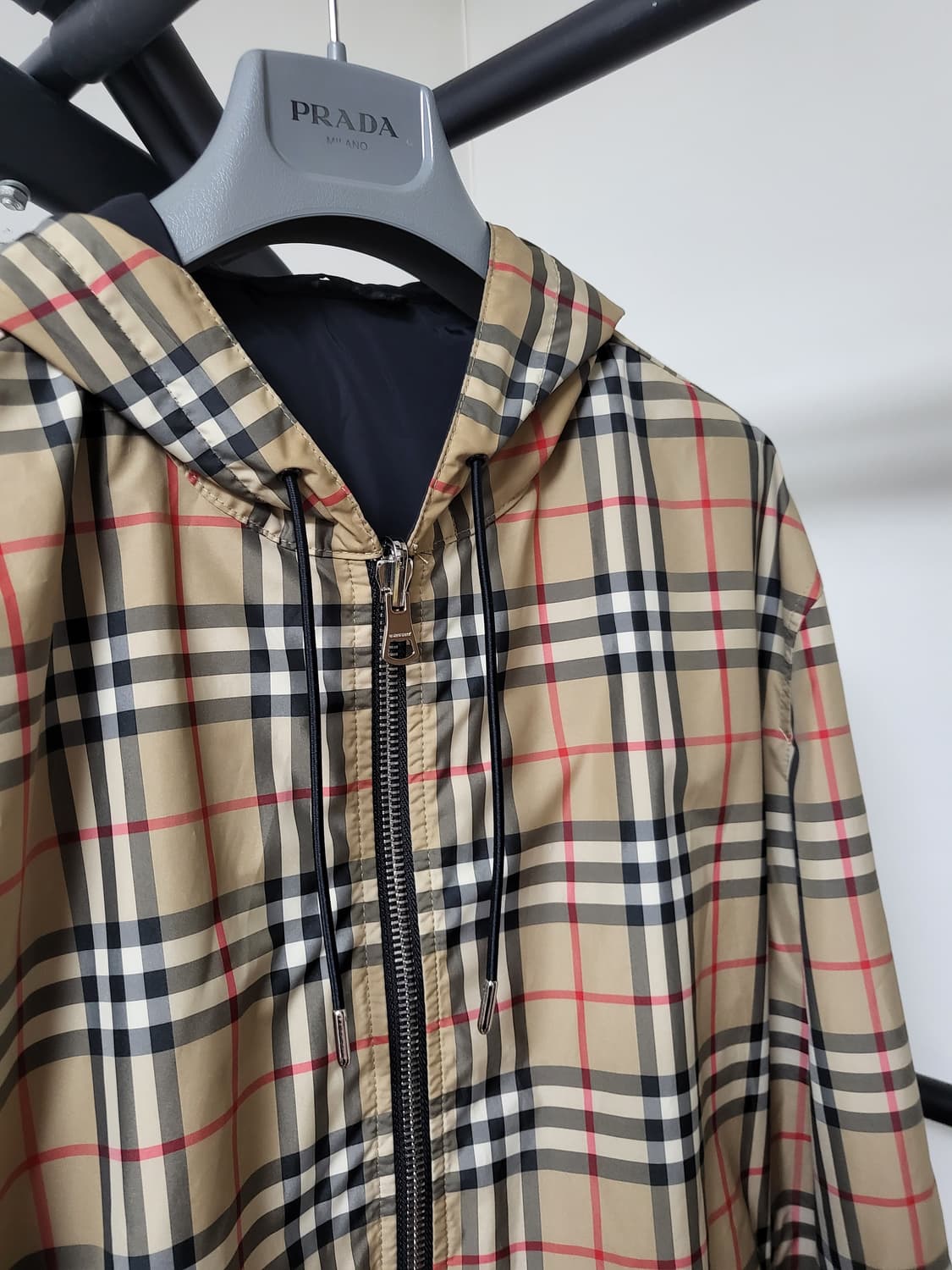 23SS 버버리 리버시블 체크 자켓 L 상품이미지4
