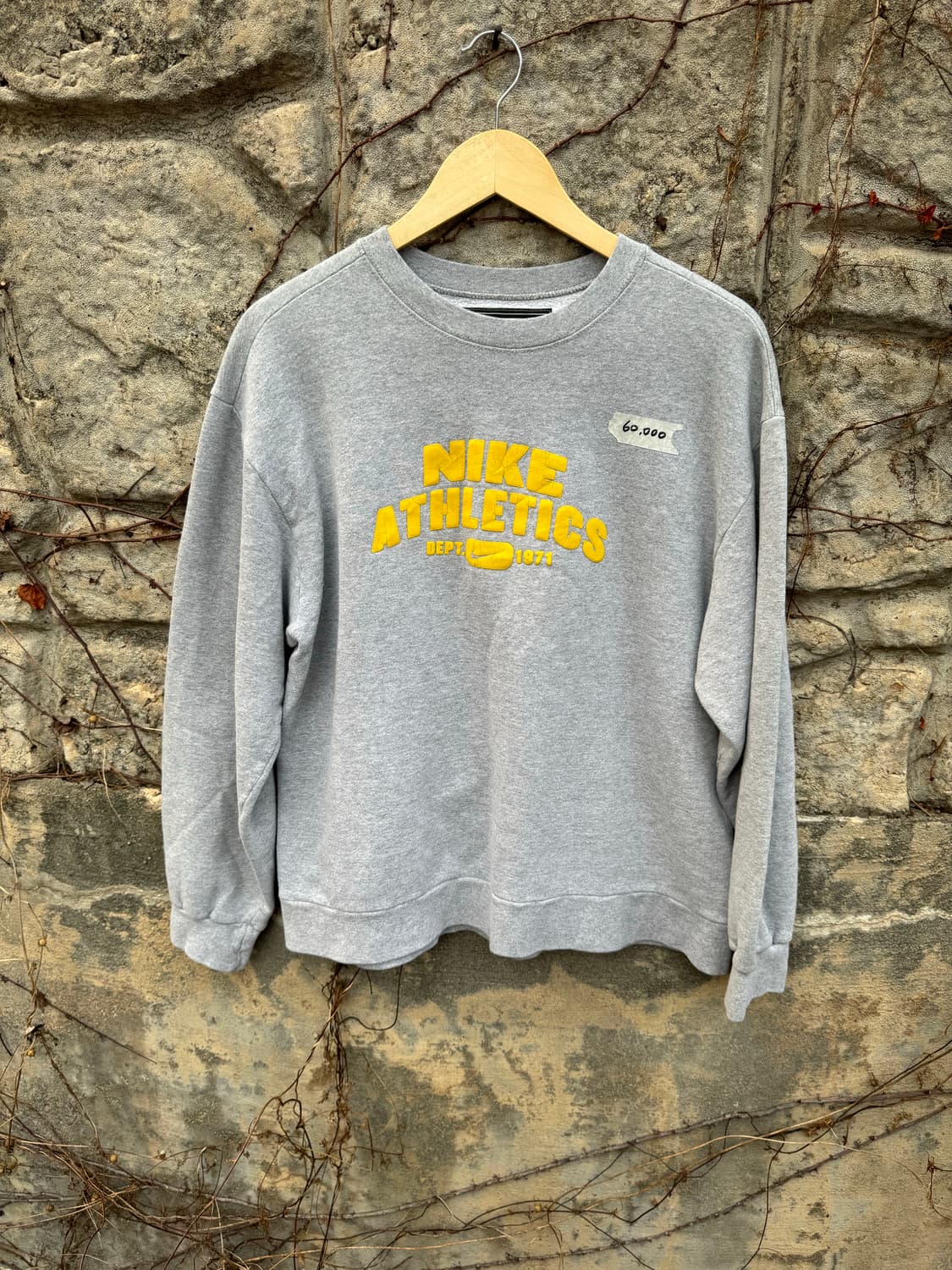 00s 나이키 빈티지 프린팅 스웻 셔츠 맨투맨 그레이 m 상품이미지1