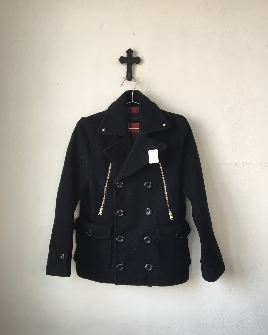 Star stud point double button coat 상품이미지2