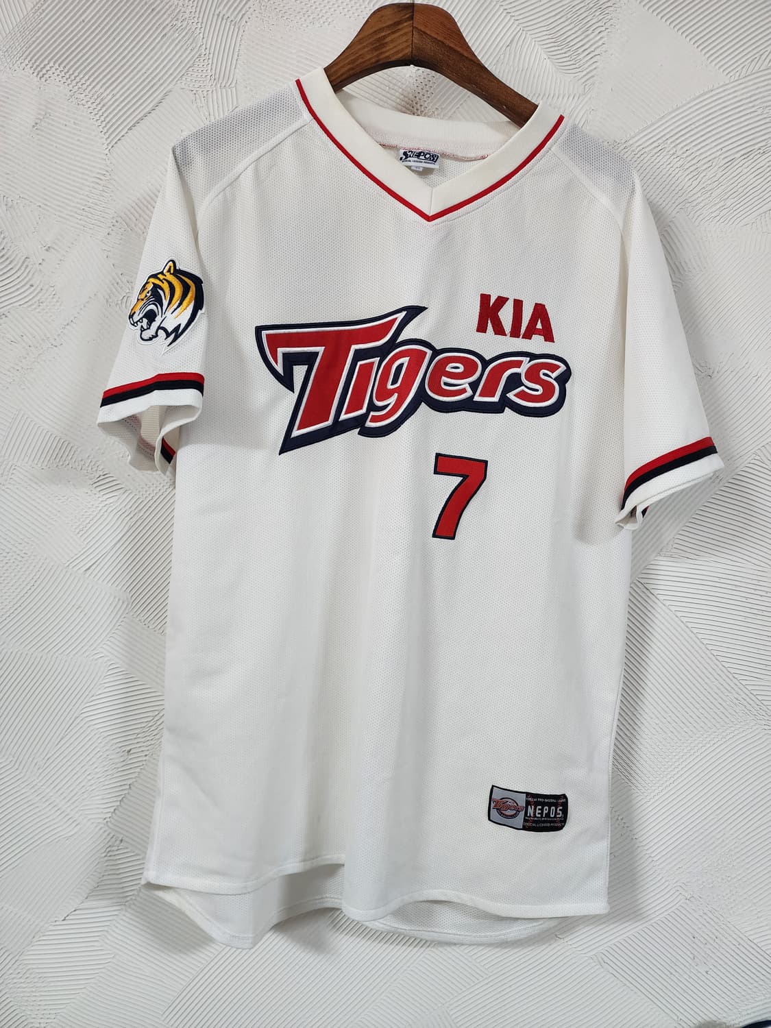 기아 타이거즈 7번 야구 유니폼 화이트 상품이미지1
