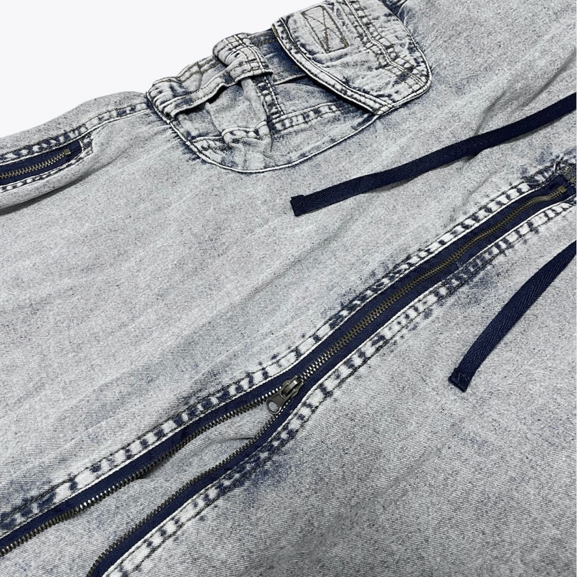Denim cargo long skirt 상품이미지3