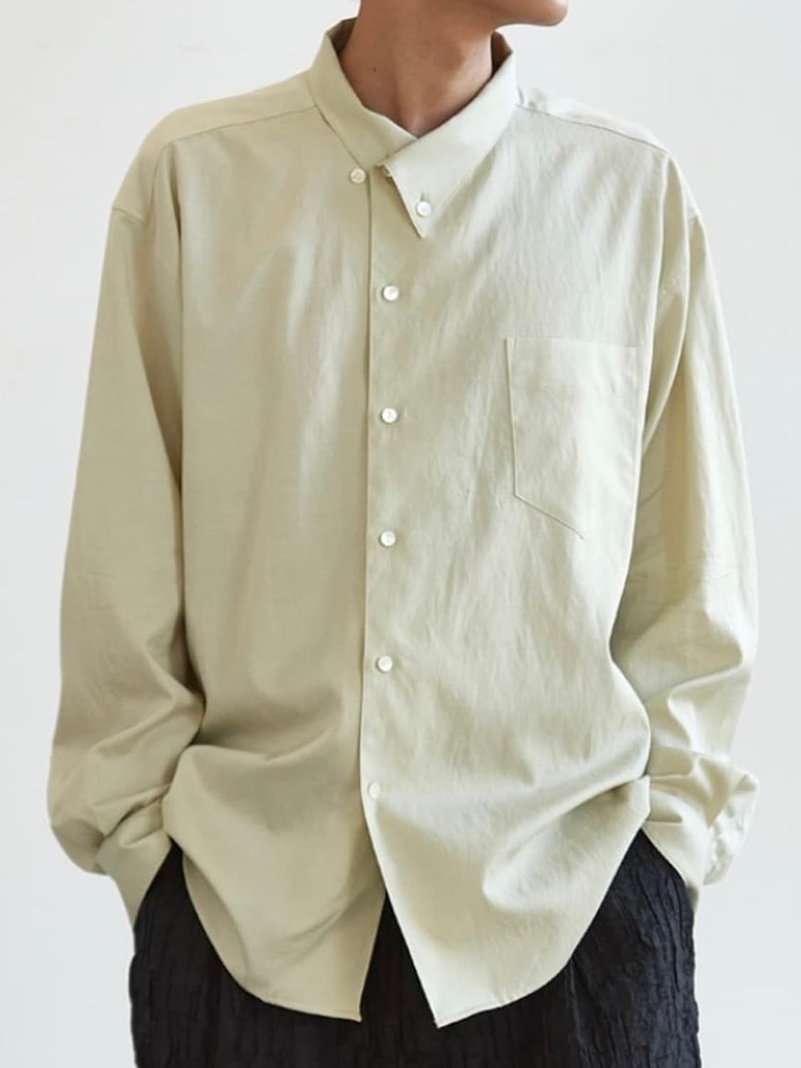 해칭룸 비크 비대칭 셔츠 상품이미지1