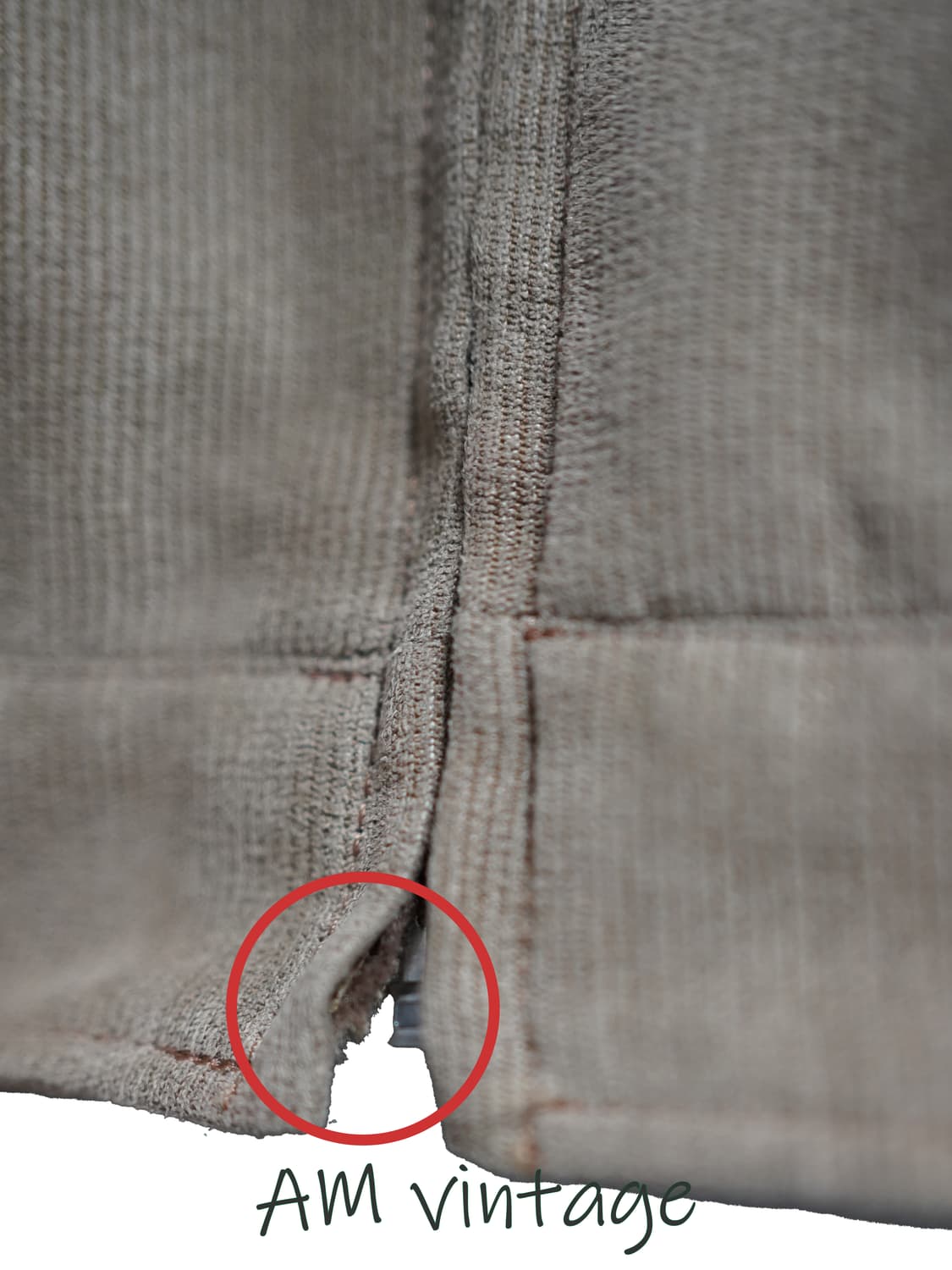 Vintage 골덴 니트 집업 상품이미지4