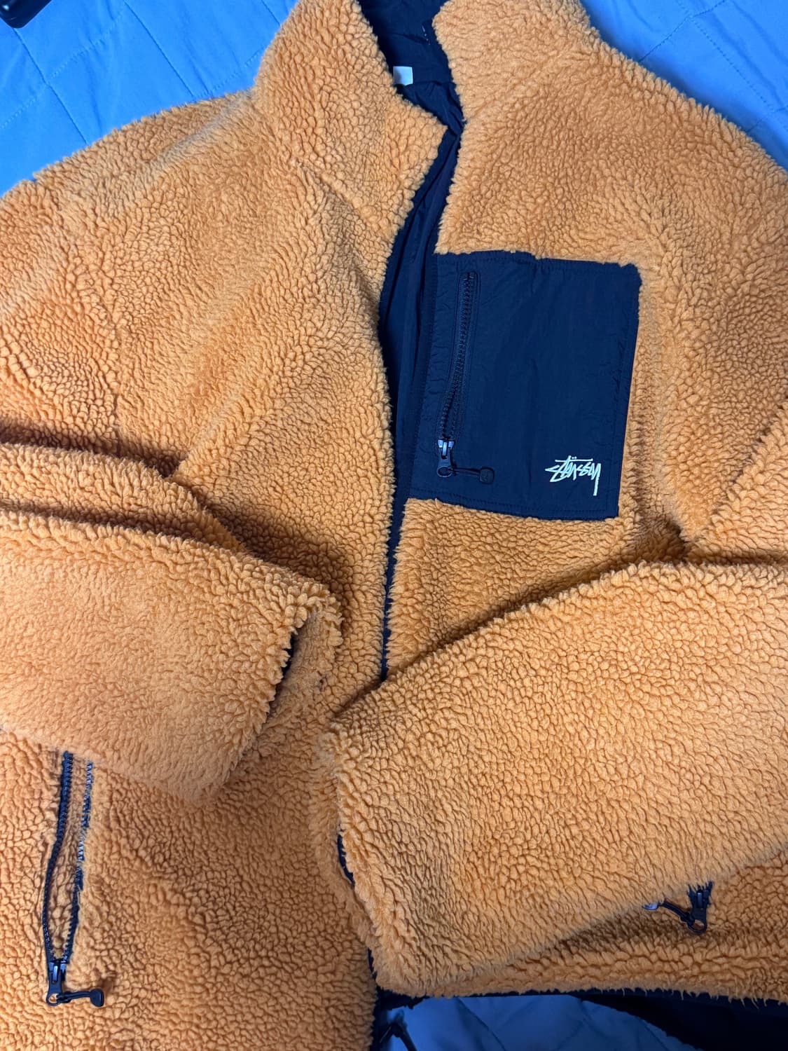 스투시8볼 쉐르파 오렌지 xxl 상품이미지1