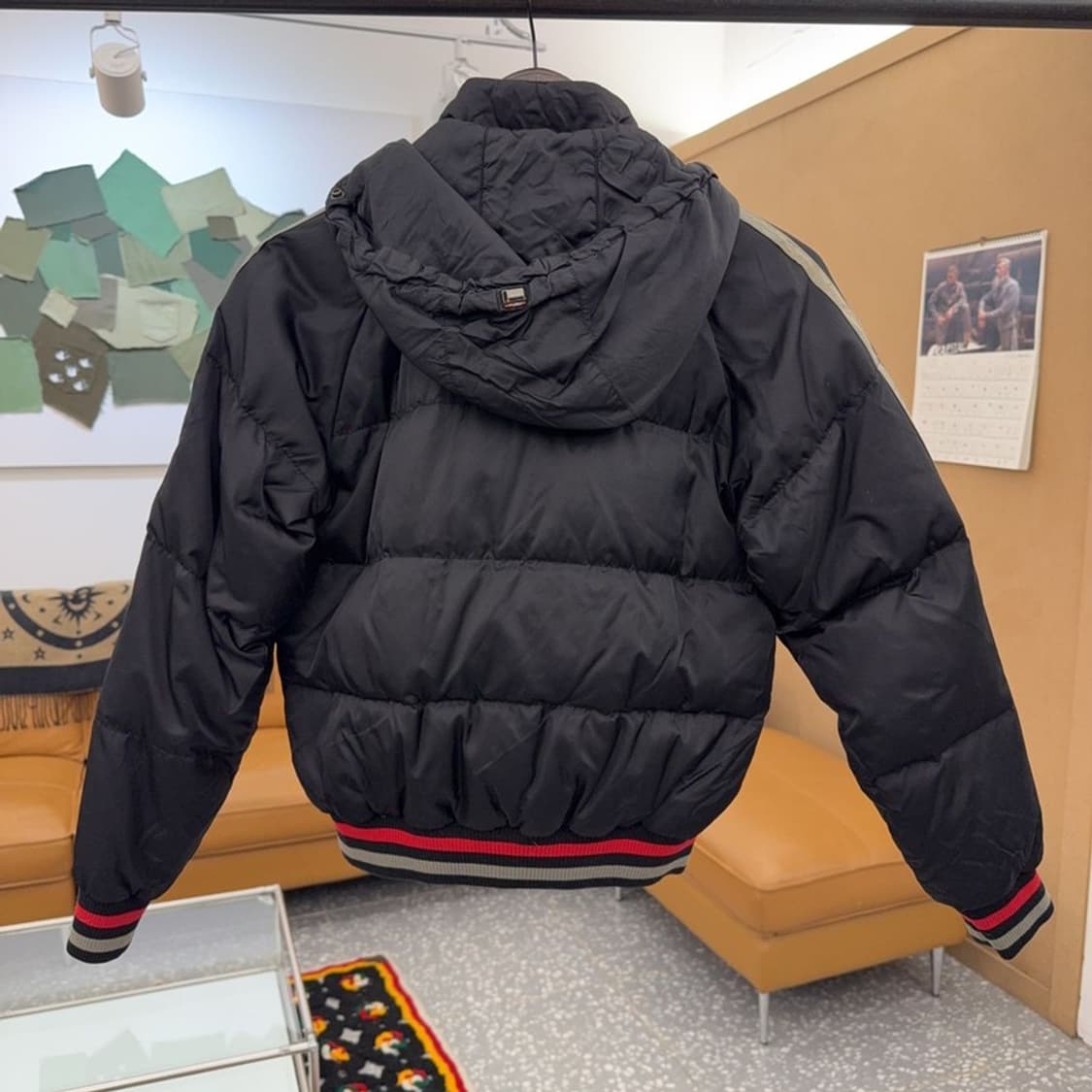 푸부 FUBU 올드스쿨 레트로 유니크 레이싱 패딩 자켓 M C08380 상품이미지4