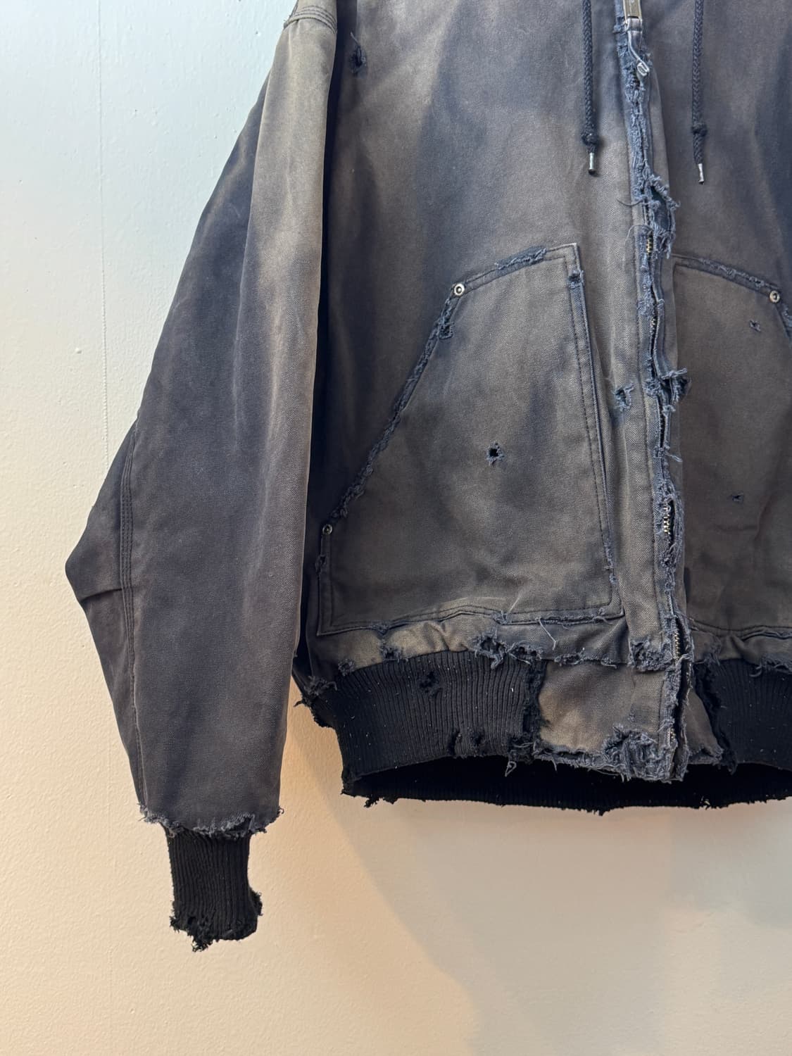 90s sun bleached quilted lined jumper 상품이미지4