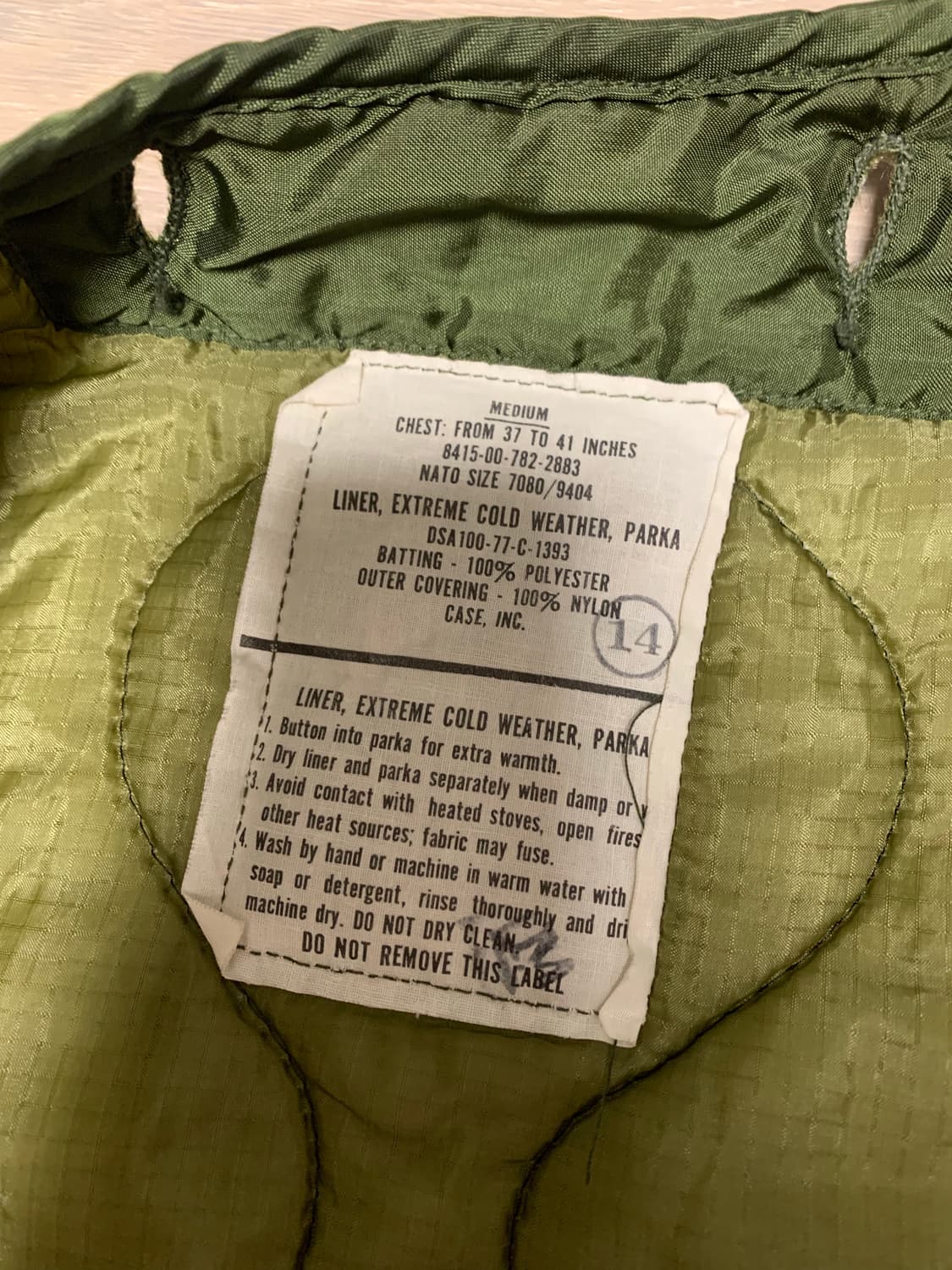 오리지널 개파카 m65 m사이즈 민트급(노수선) 상품이미지6