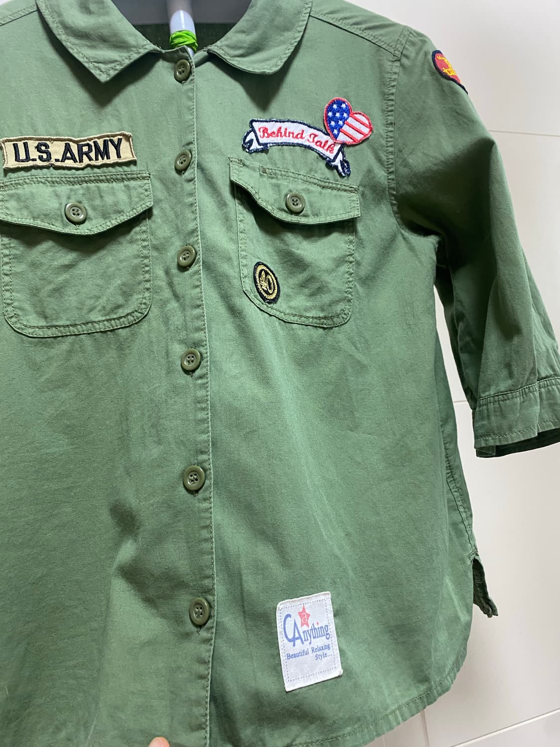 세브라디칼 카키 야상 셔츠 M 상품이미지4