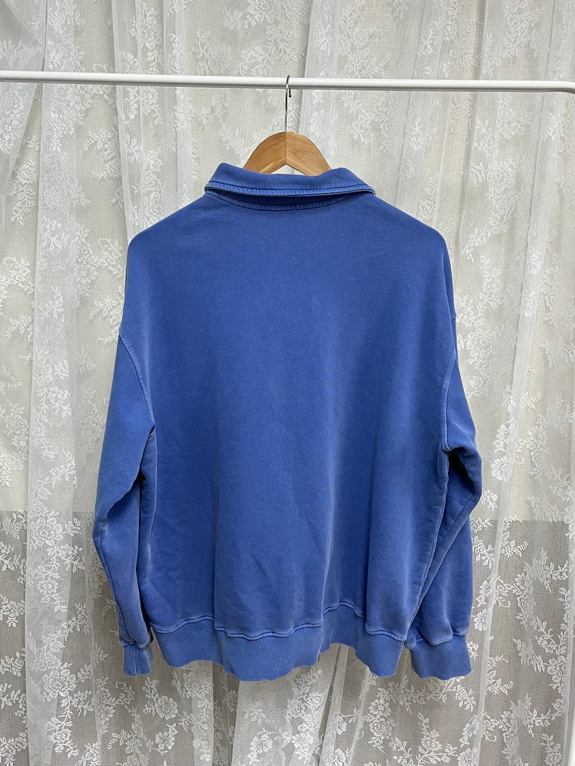 L) 아르켓 프렌치 테리 폴로 셔츠 맨투맨 블루 상품이미지3