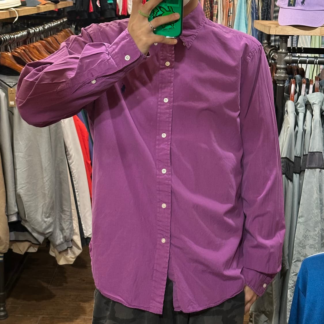 [HI] 폴로 랄프로렌 셔츠 퍼플 상품이미지2