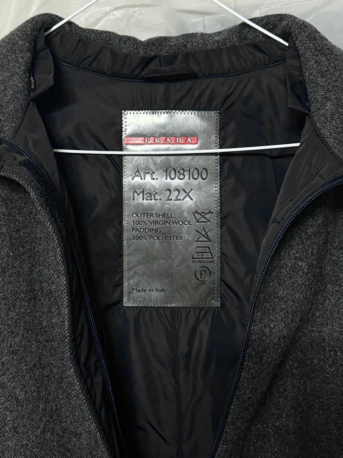 프라다 스포츠 울 코트 상품이미지7