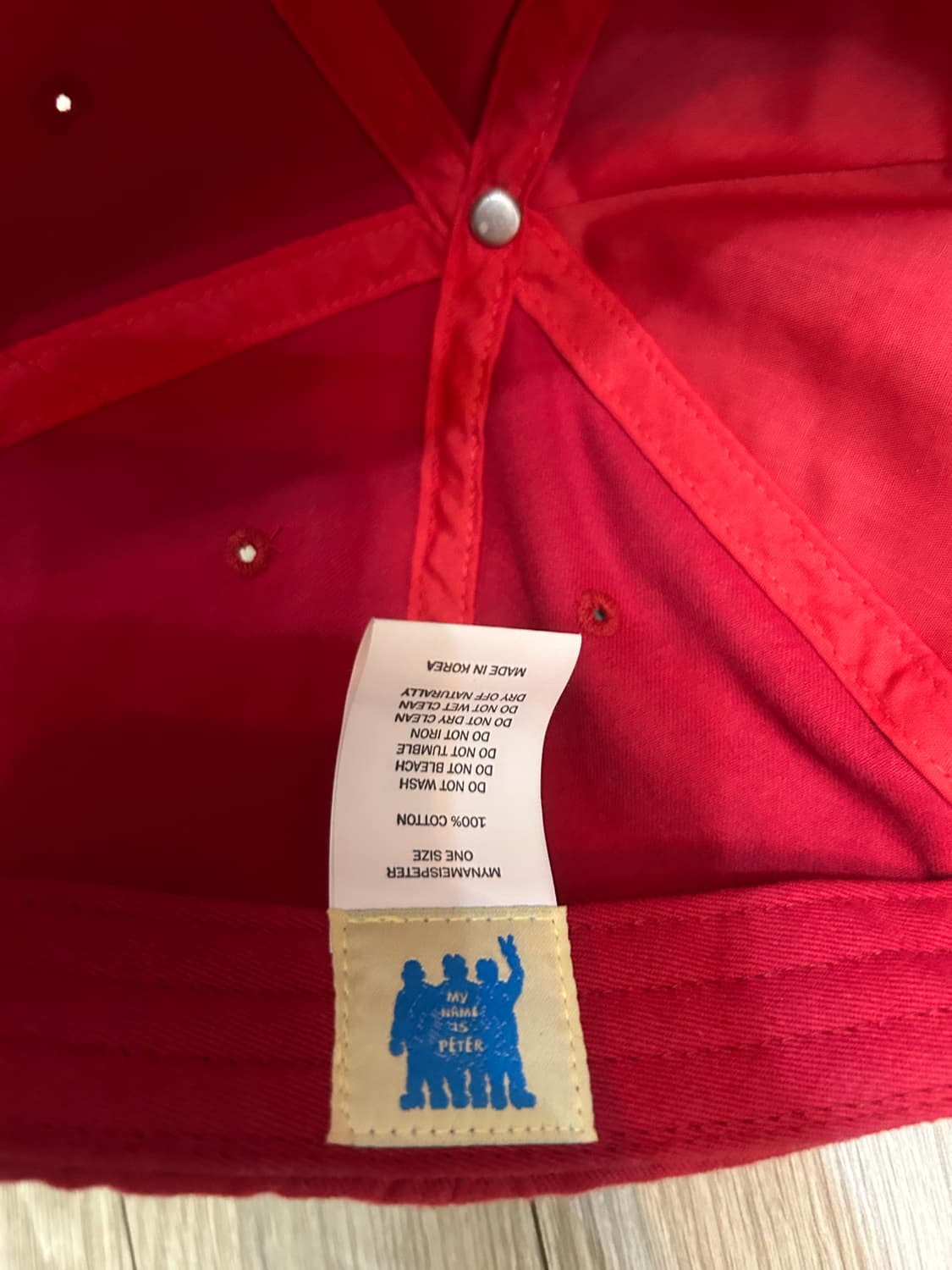 마이네임이즈피터 5-PANEL P STAR CAP - RED 상품이미지2