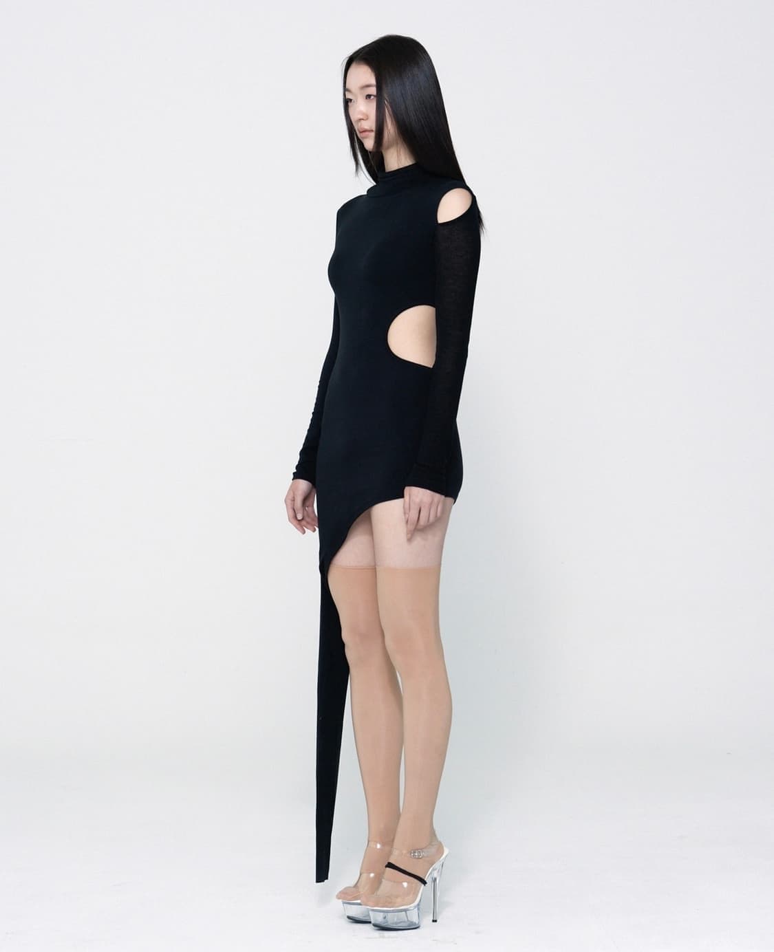 오늘만 할인 bonnae turtleneck cut out dress 상품이미지3