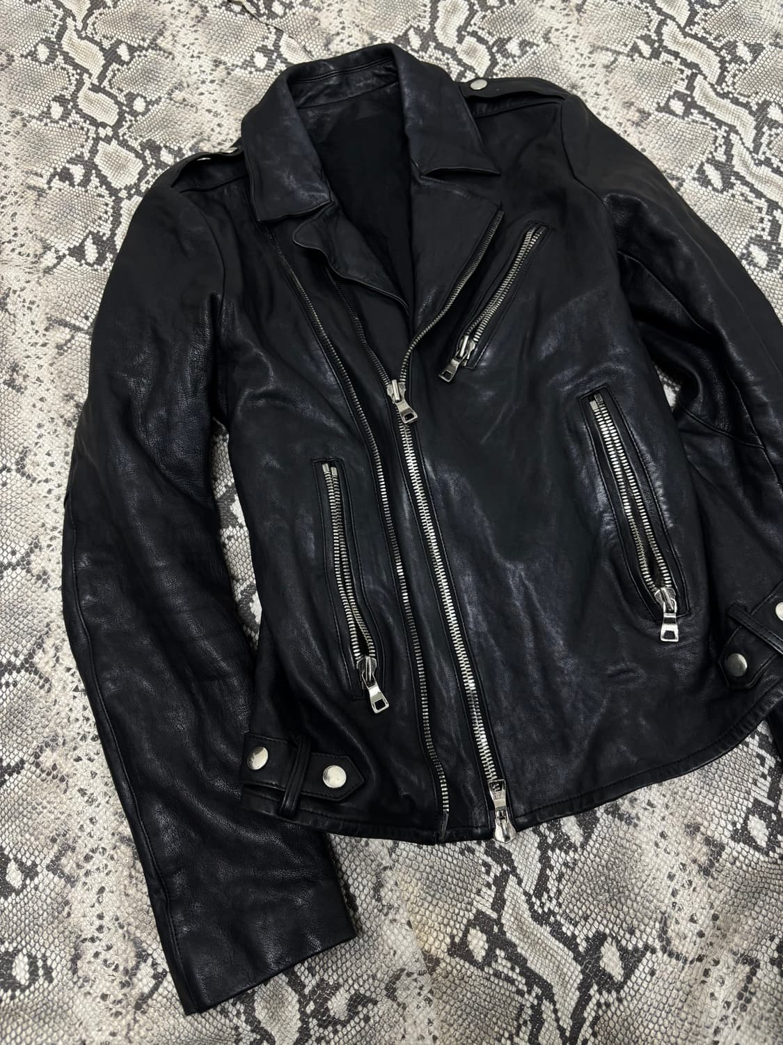 [DUDE LINE]LambSkin 2Zipper 2-Way Leathe 상품이미지2