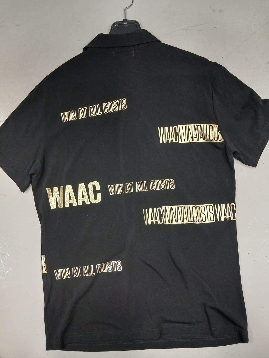 WAAC 폴로 티셔츠 블랙 2사이즈 상품이미지2